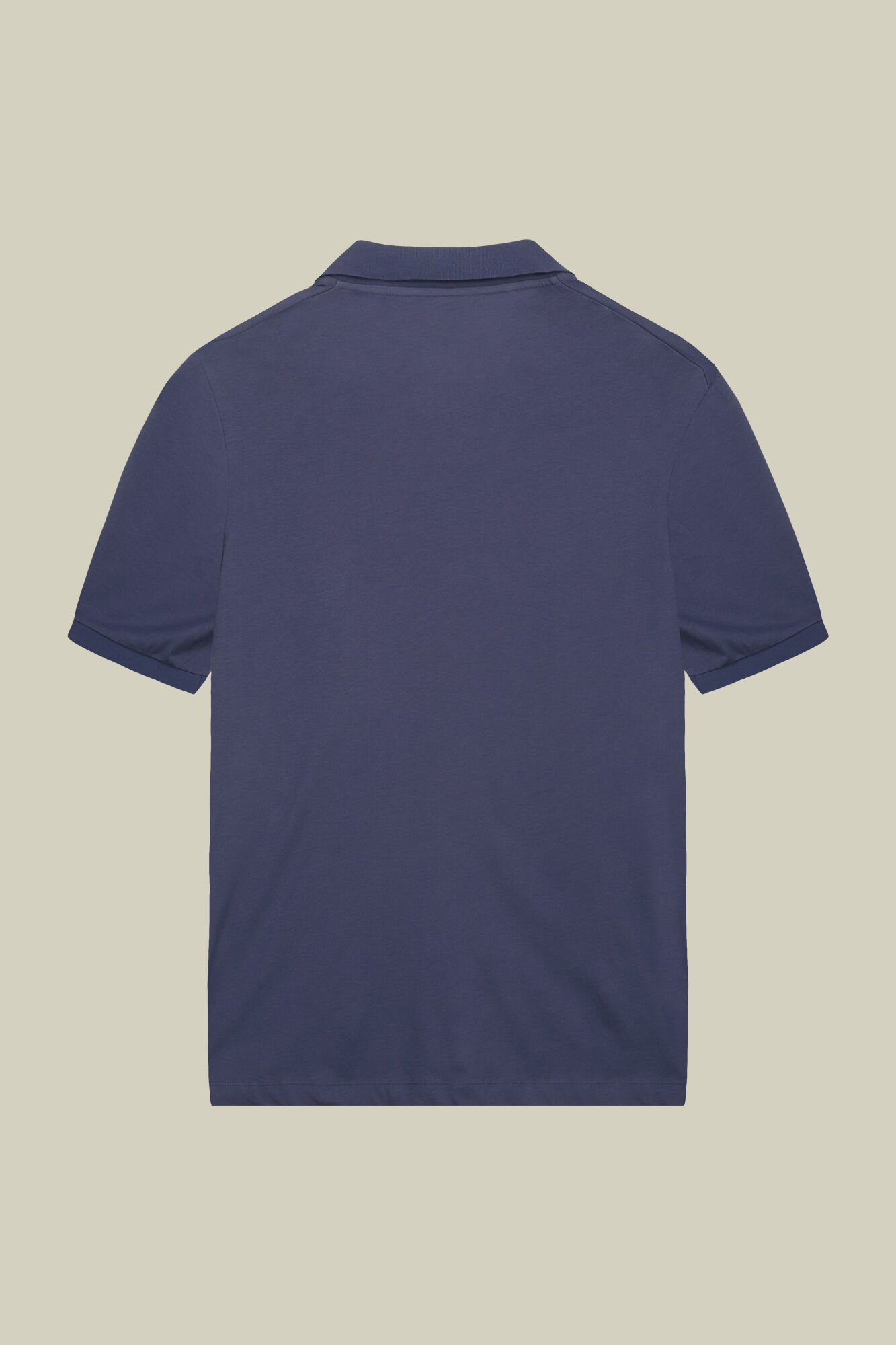 トップス OVY DAYDREAM Organic Cotton Pile Polo NAVY/ARCTIC OPEN COLLAR TEXTURED STRIPE SILK TENCEL KNIT