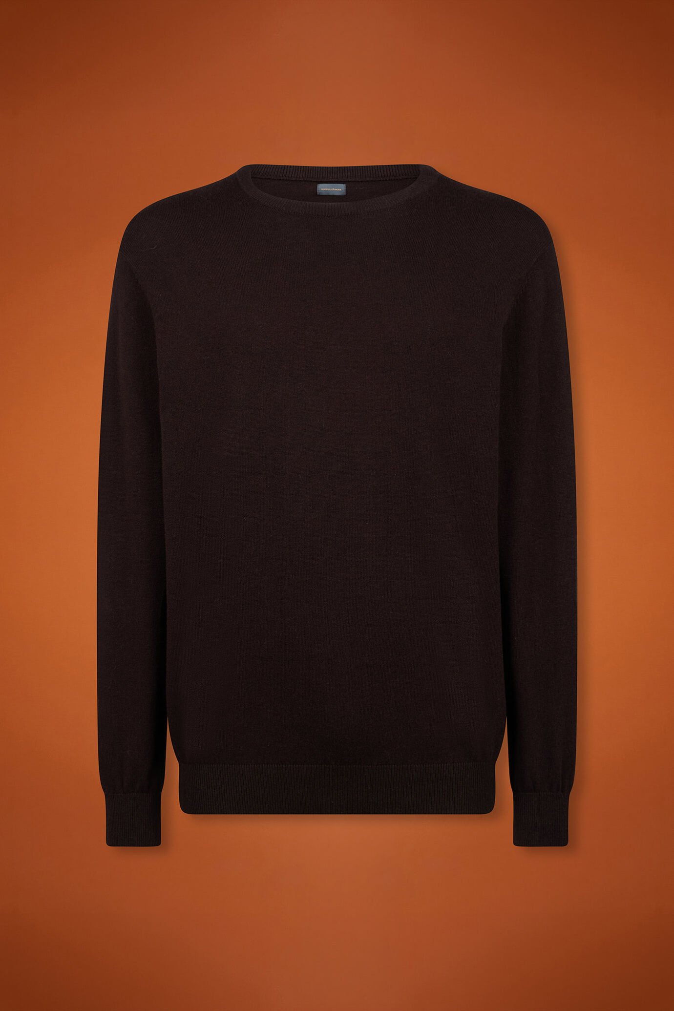 Herren-Pullover mit Rundhalsausschnitt aus Baumwolle in normaler Passform image number 4