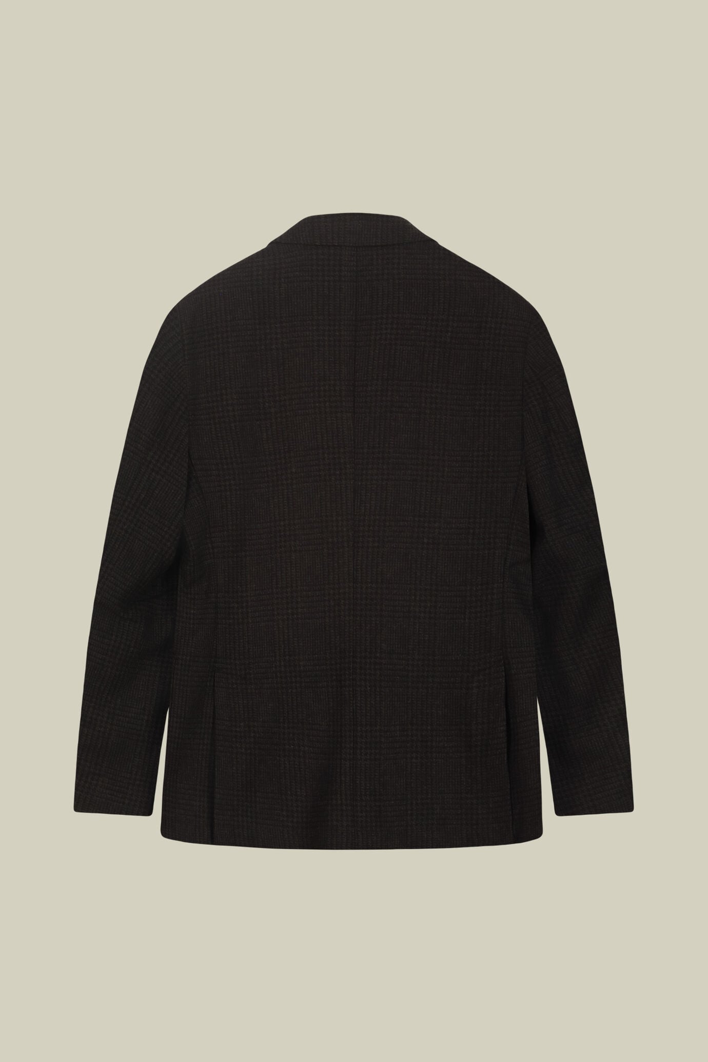 Halbgef&uuml;tterte Zweireihige Herren-Jacke aus Wollmischung mit Glencheck-Muster image number 5