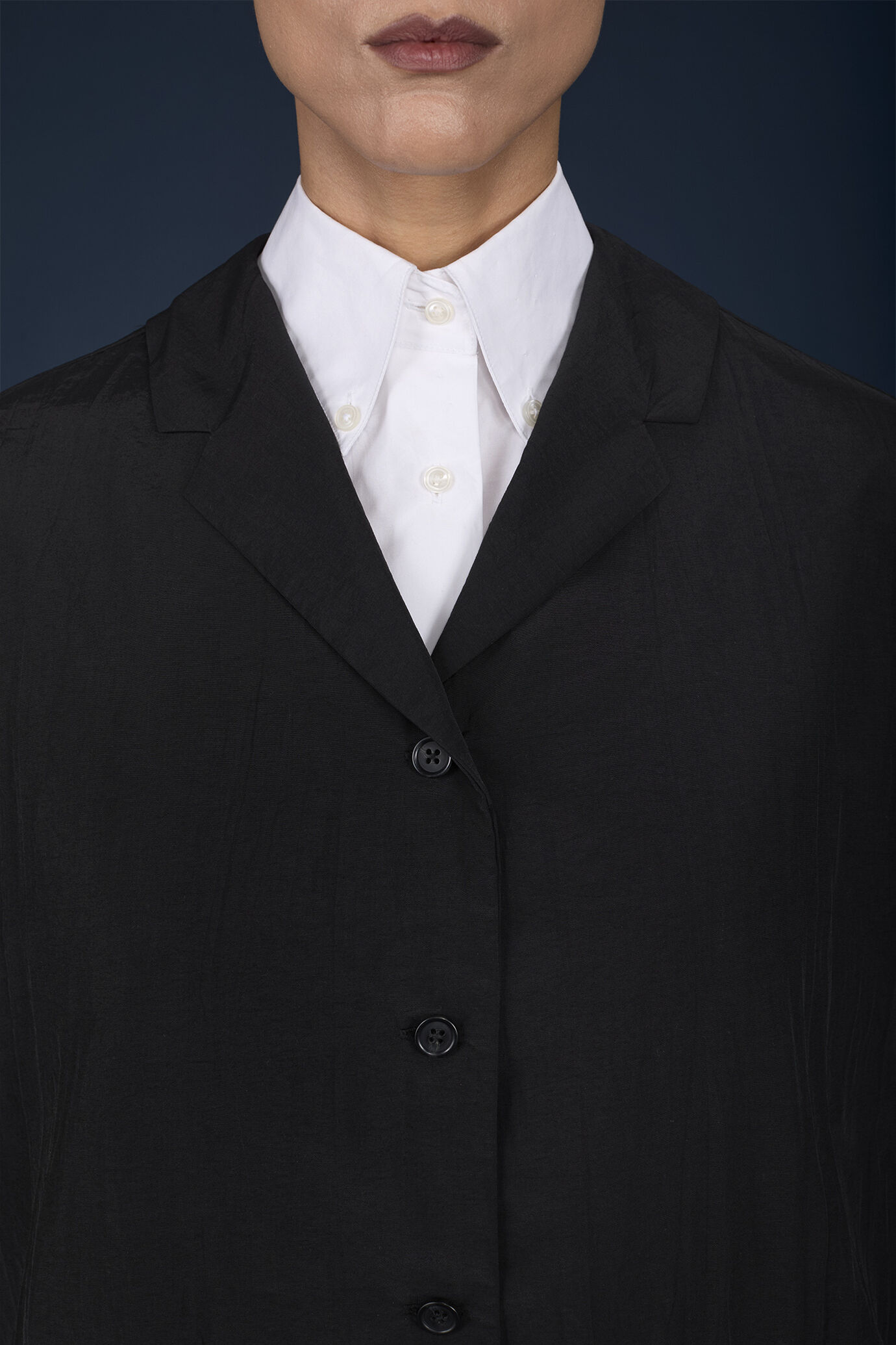 Einreihiger Oversize-Damenblazer mit Knittereffekt image number 2