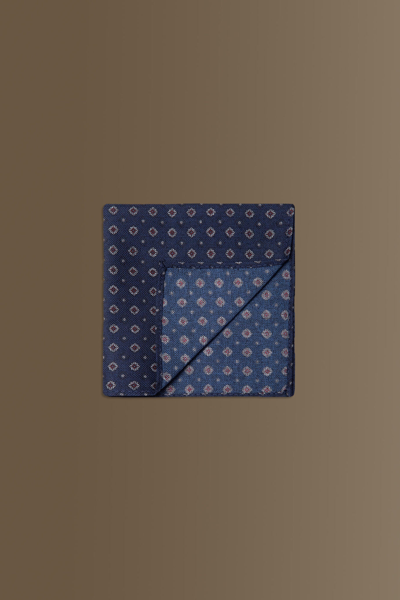 Pochette con tessuto effetto lana - tinta unita image number 0