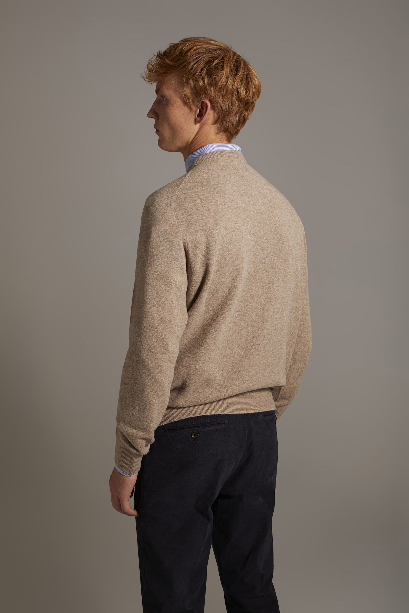 Maglia MSGM girocollo in misto lana con logo monogram