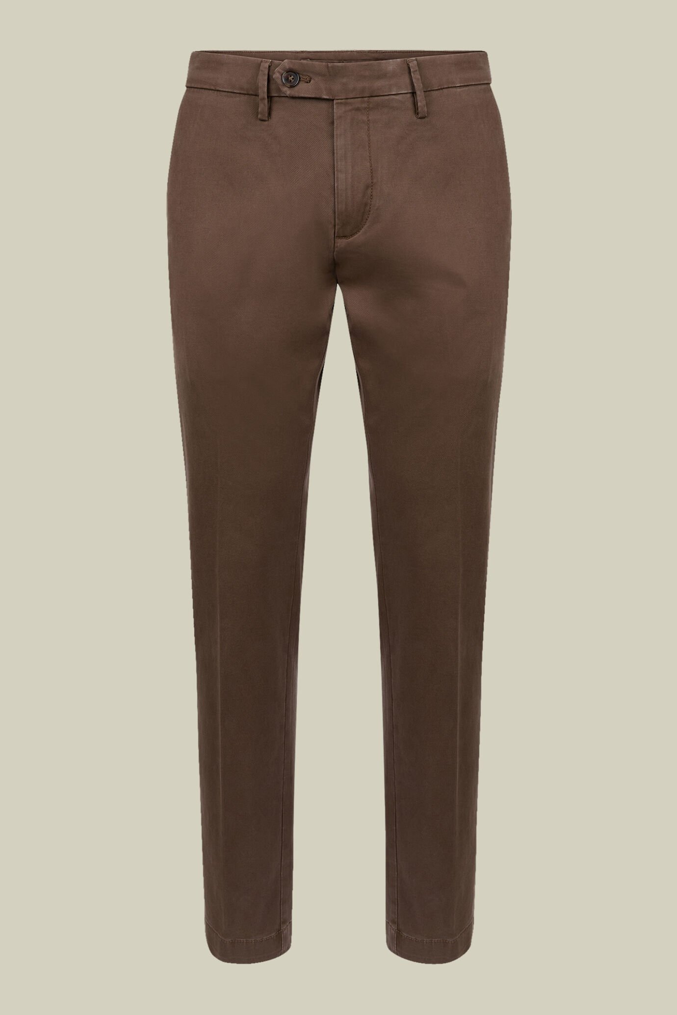 Klassische Herren-Chinohose aus Twill imit perfekter Passform image number 0