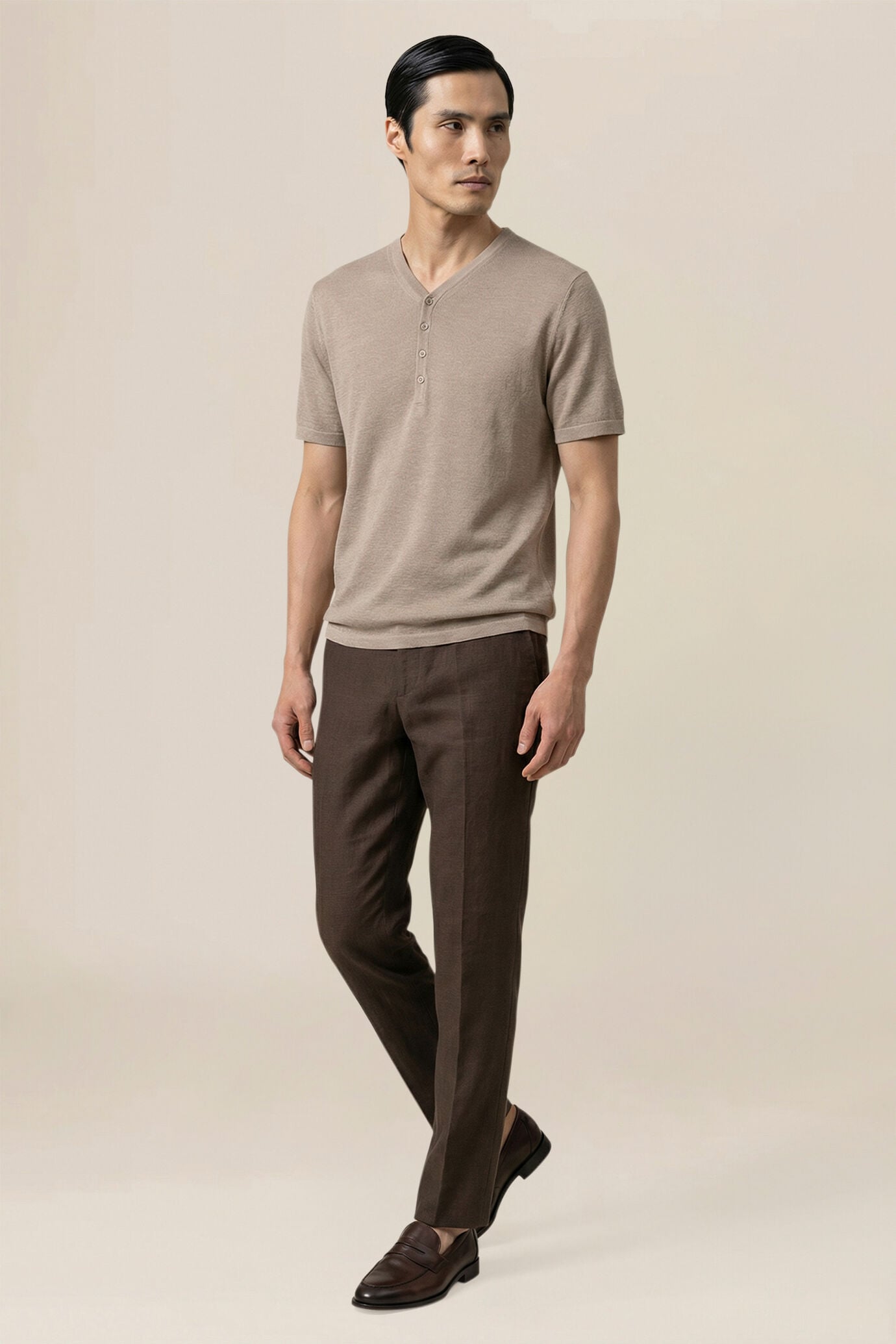 Pantalone uomo in 100% lino
