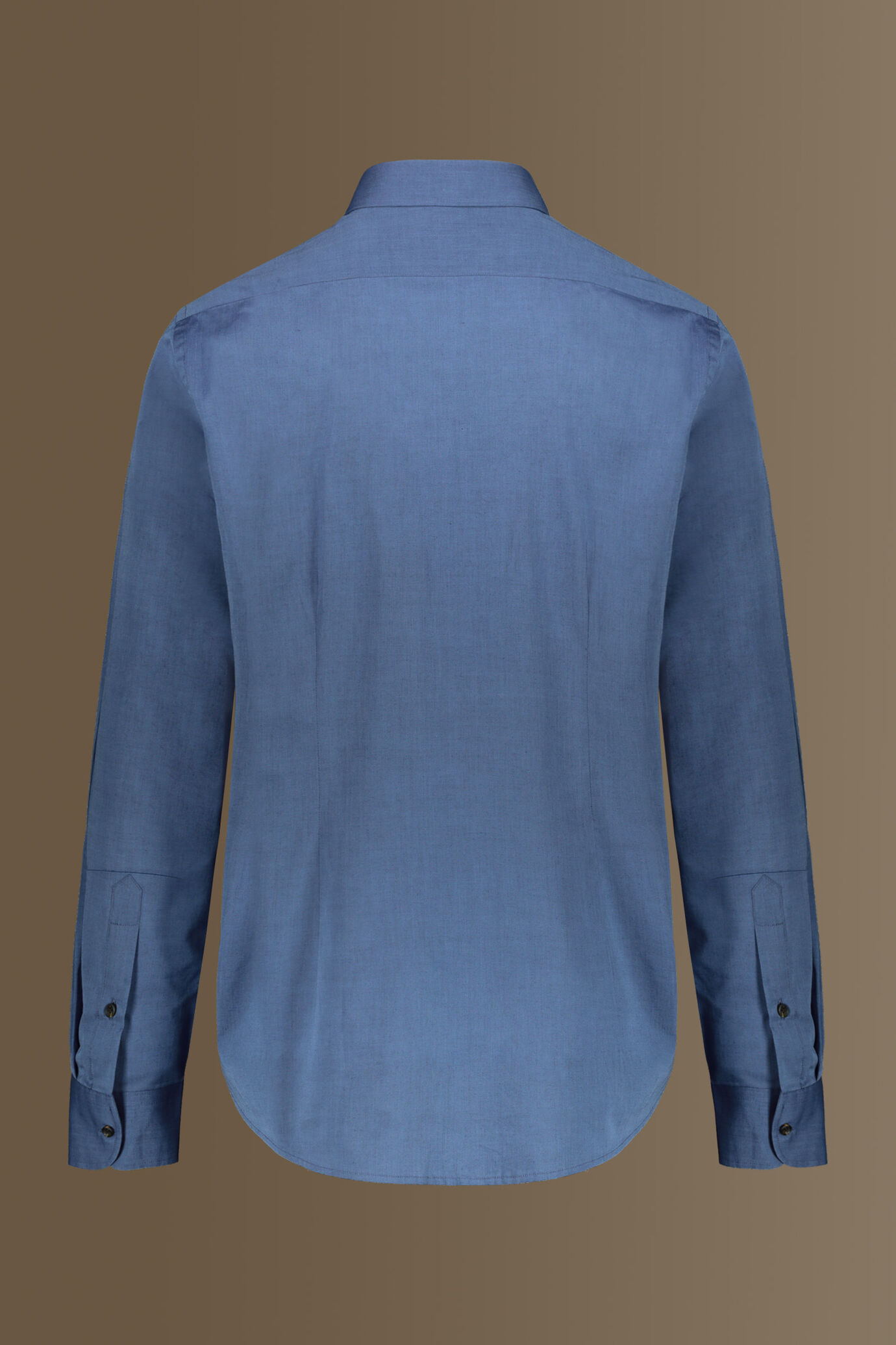 Casual shirt french collar chambray fabric image number 5
