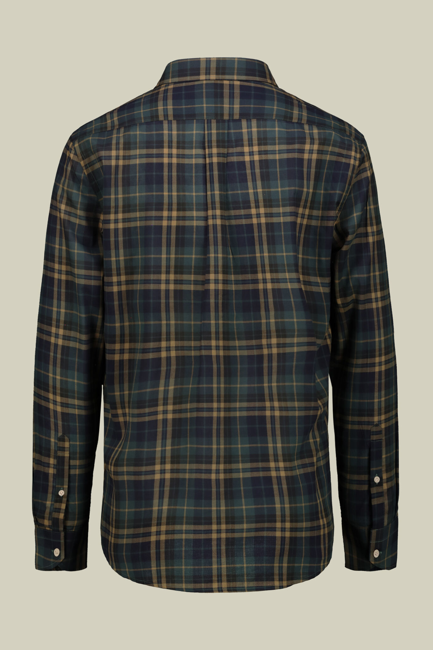 Herren-Freizeithemd mit verdecktem Button-Down-Kragen aus gewaschenem Musselin-Gewebe mit Karomuster image number 5