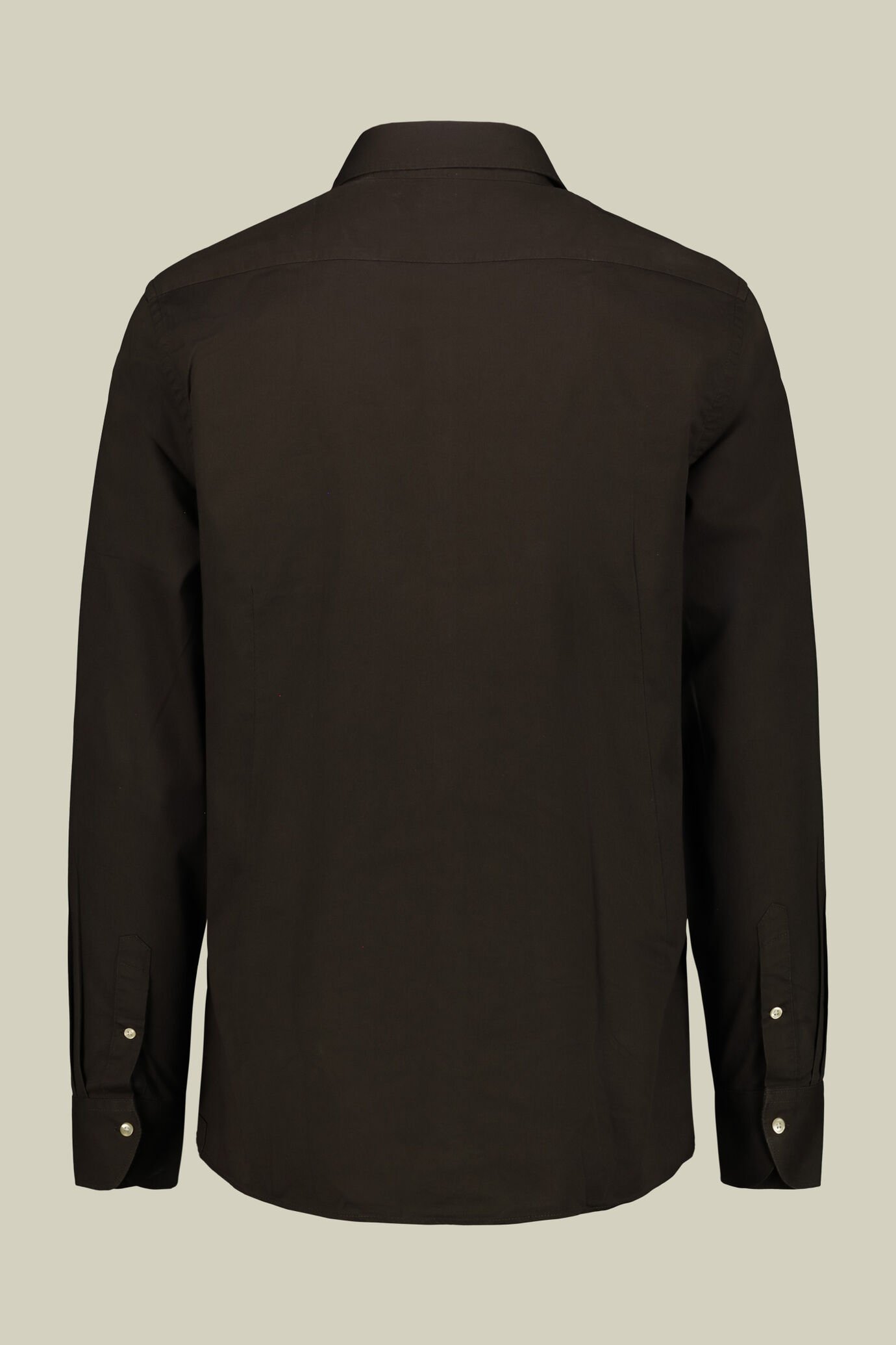 Lässige Herrenhemd mit klassischem Kragen aus 100 % Baumwolle Gabardine-Stoff Comfort-Passform image number 5