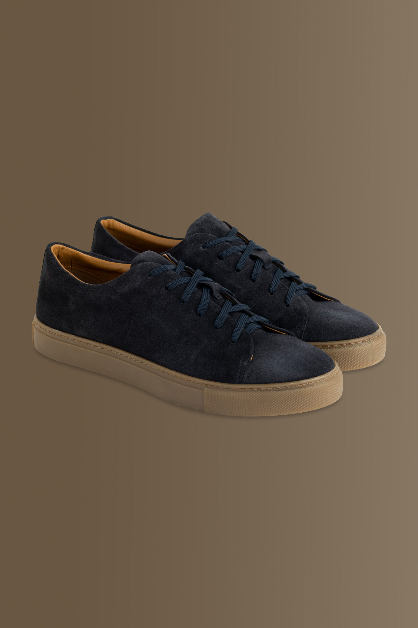100% suede leather sneakers image number 1
