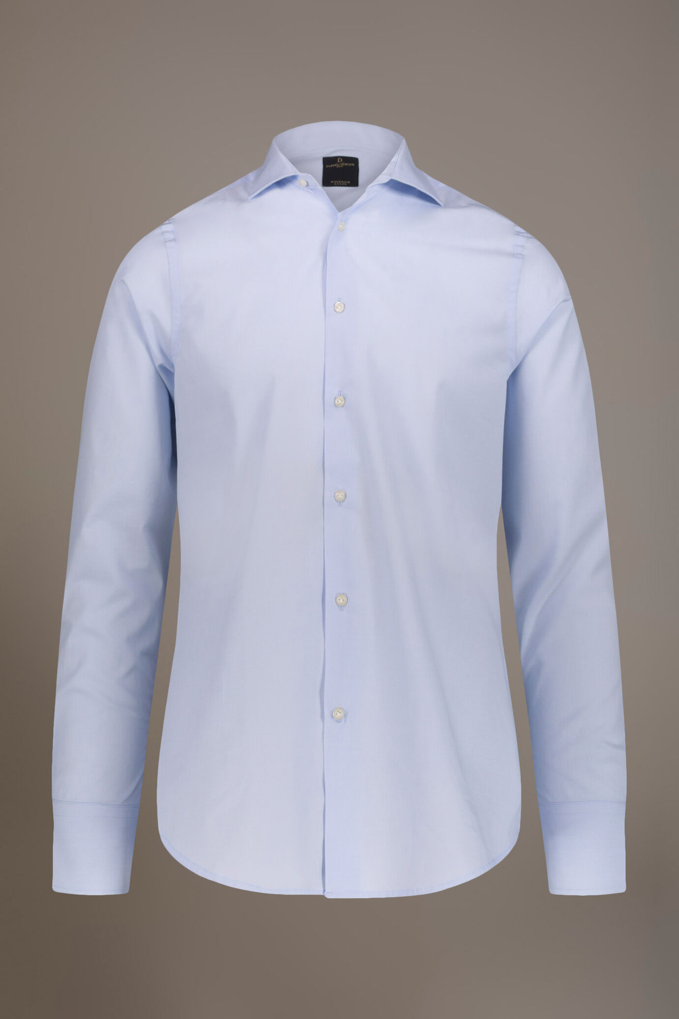 Camicia classica collo francese classic fit fil a fil image number 3