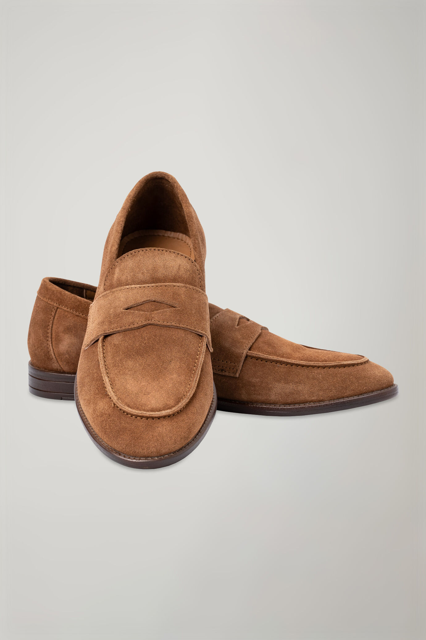 Mocassino uomo in vera pelle scamosciata image number 0