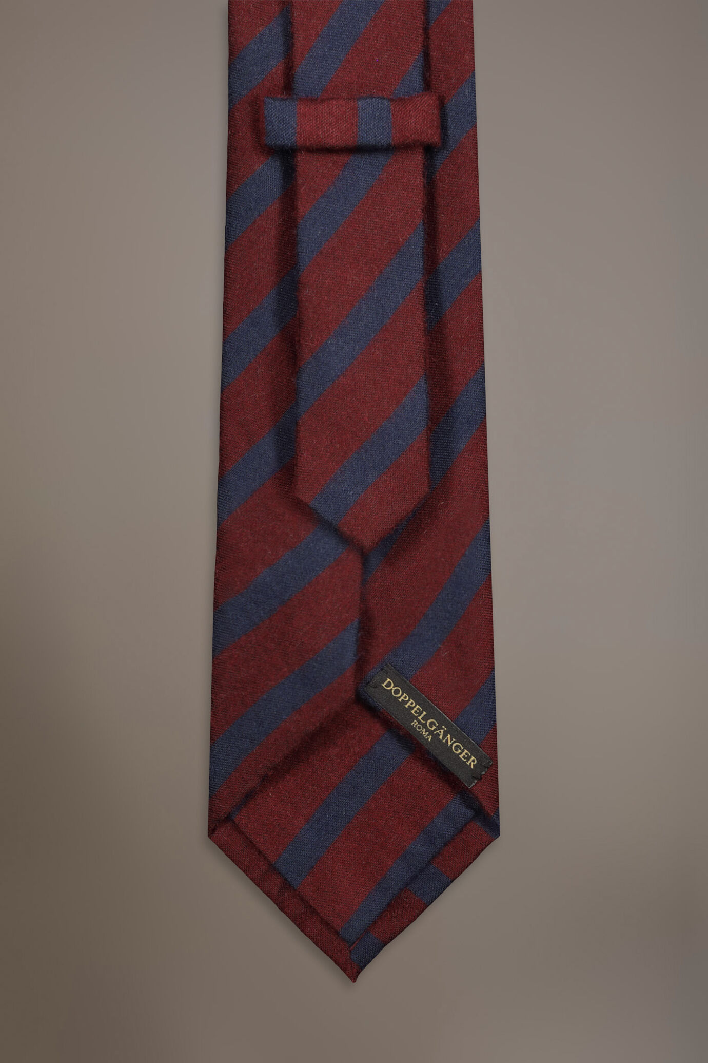 Regimental Brushed effect wool blend tie image number 1