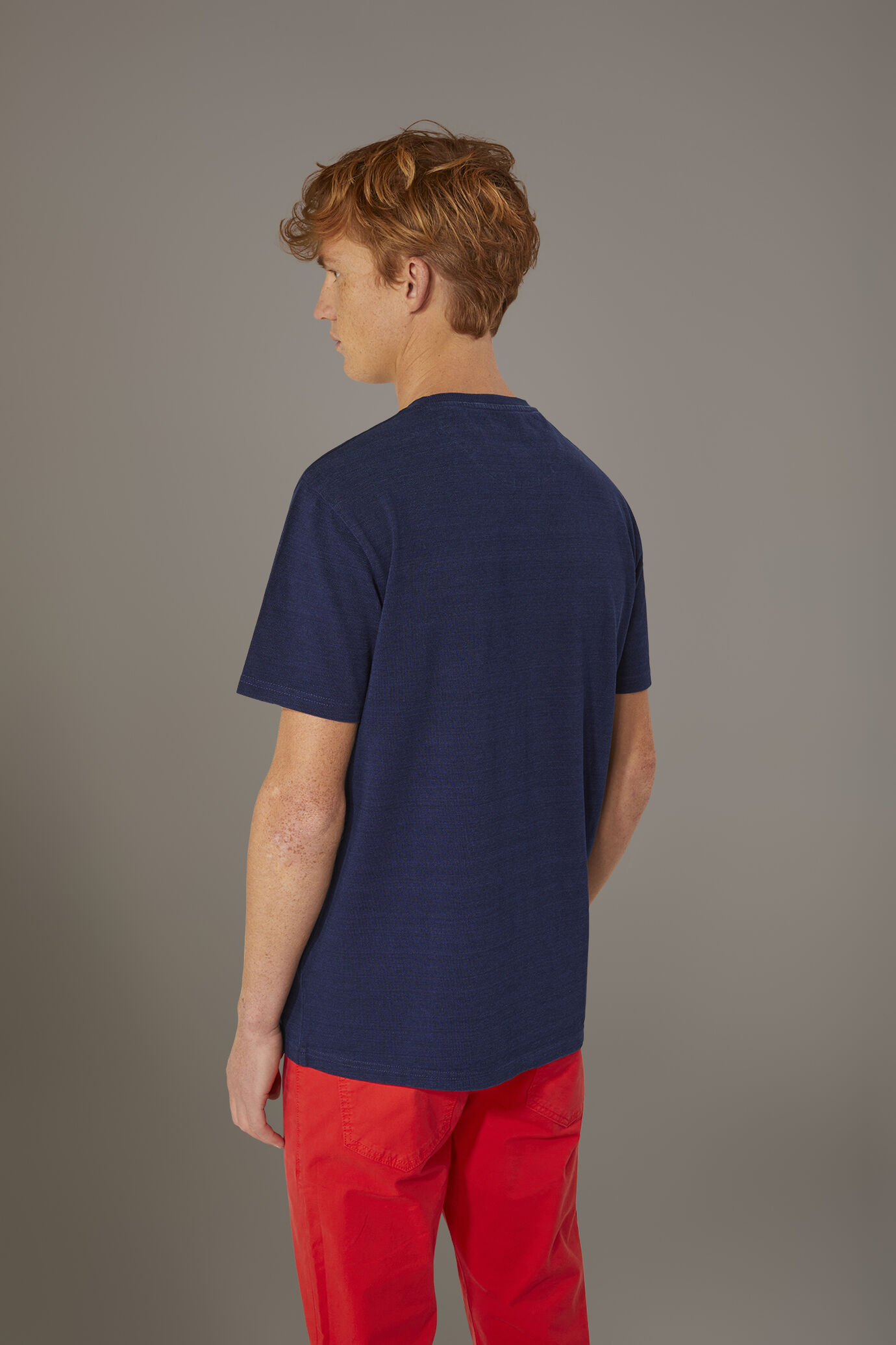 T-shirt girocollo 100% cotone piquet image number 3