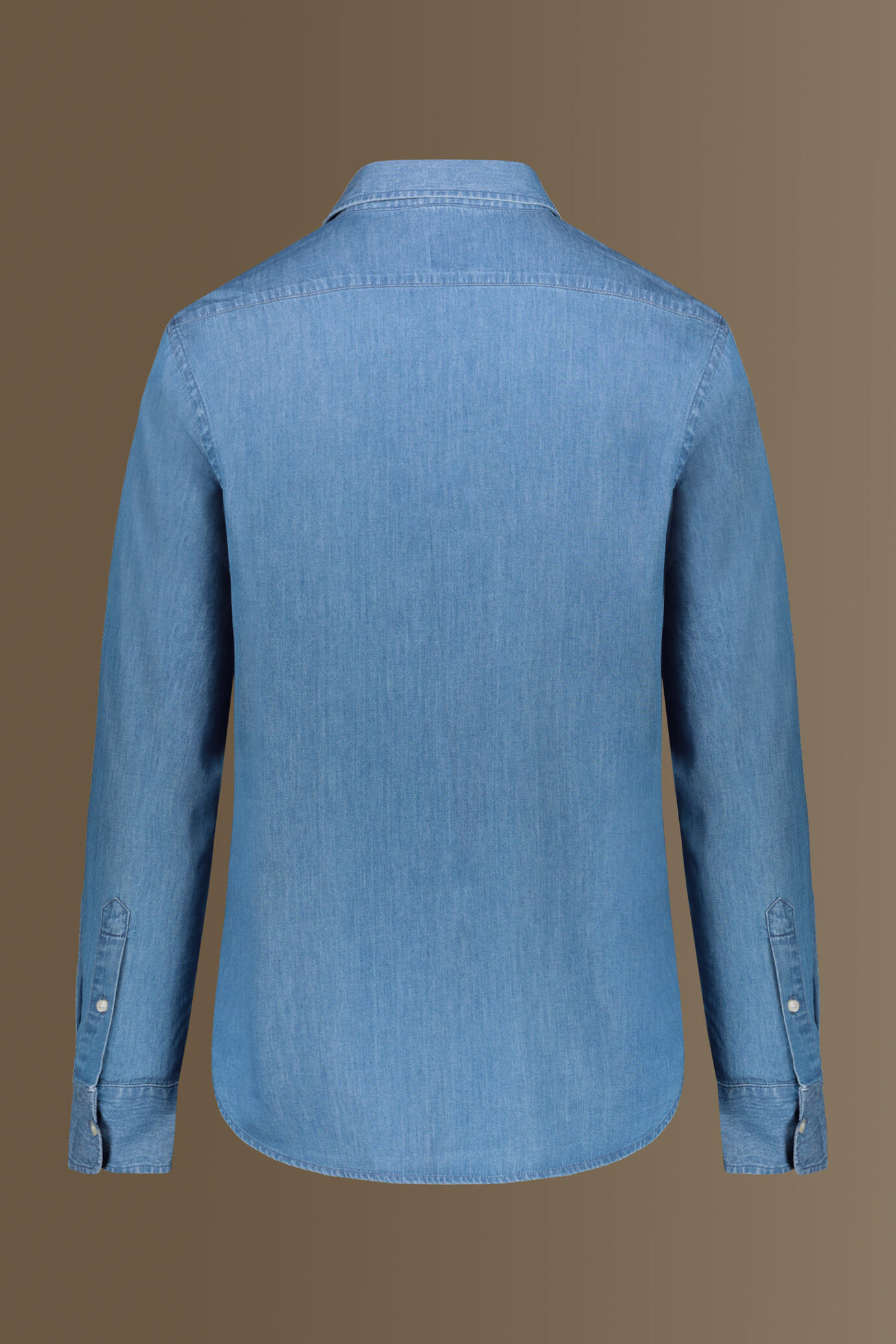 Casual shirt french collar jeans fabric image number 5