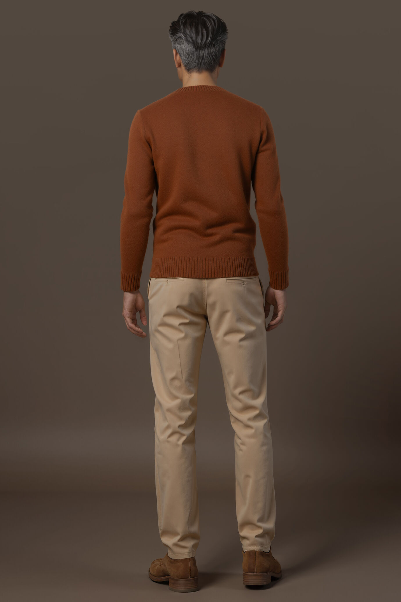 Herrenpullover mit rundem Halsausschnitt reguläre Passform image number 1