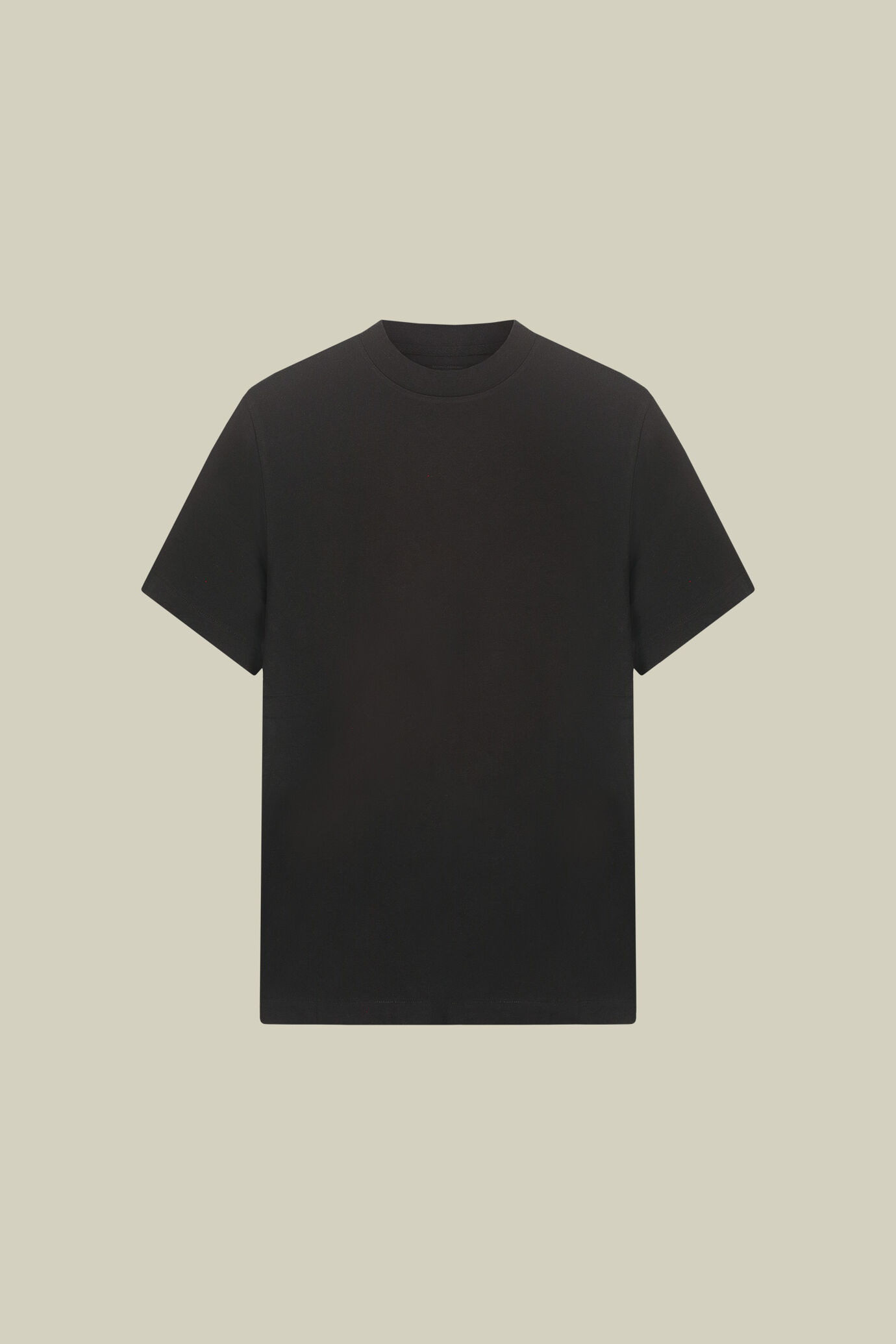 Men&rsquo;s 100% cotton T-shirt with a turtleneck and regular fit image number 4