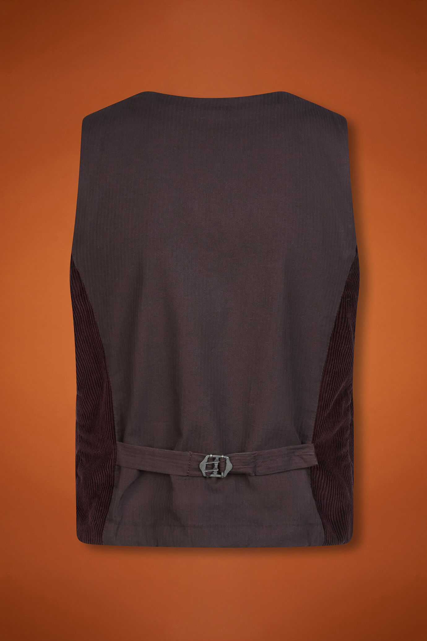Gilet donna 100% cotone di velluto rigato regular fit image number 5