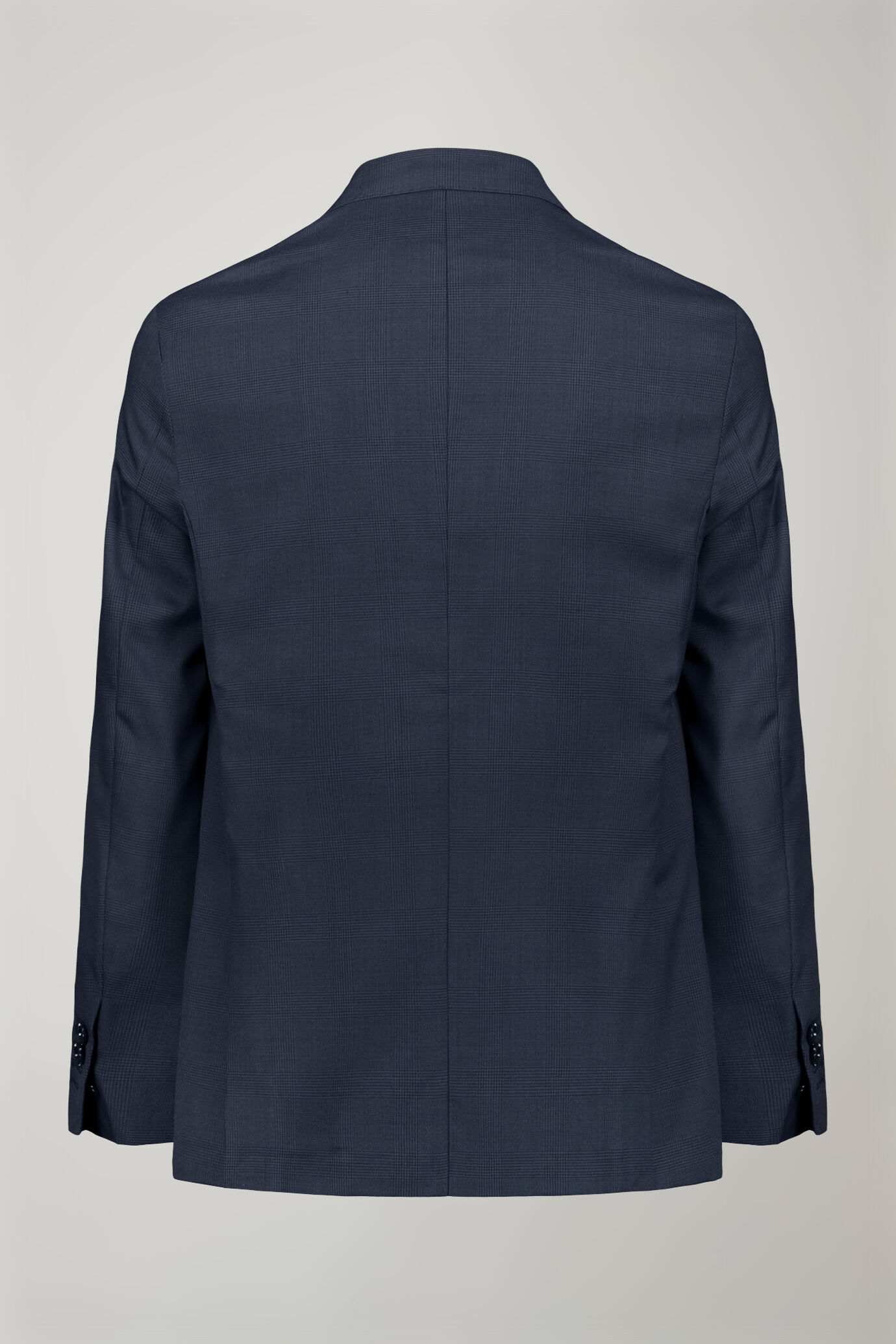 Men's single-breasted Wool Blend suit glen plaid  pattern regular fit image number 5