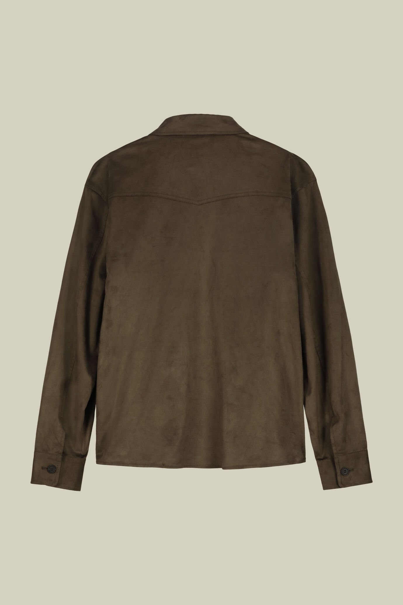 Ungefütterte Hemdjacke aus Kunst-Veloursleder für Herren image number 6