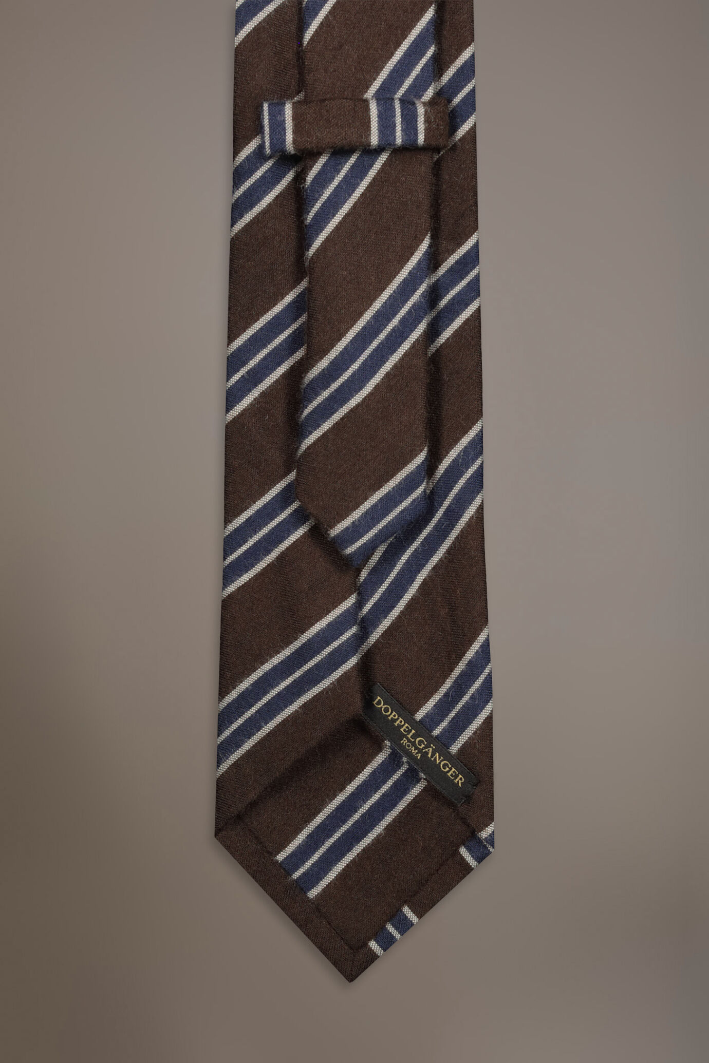Regimental Brushed effect wool blend tie image number 1