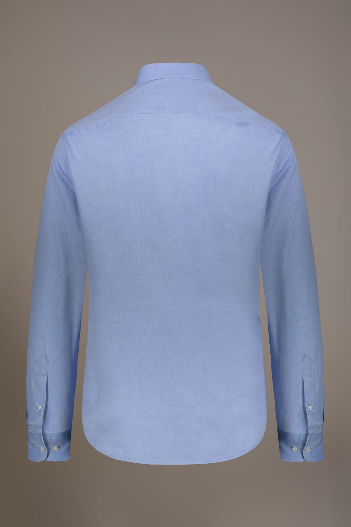 Camicia classica collo francese classic fit tessuto spigato image number 4