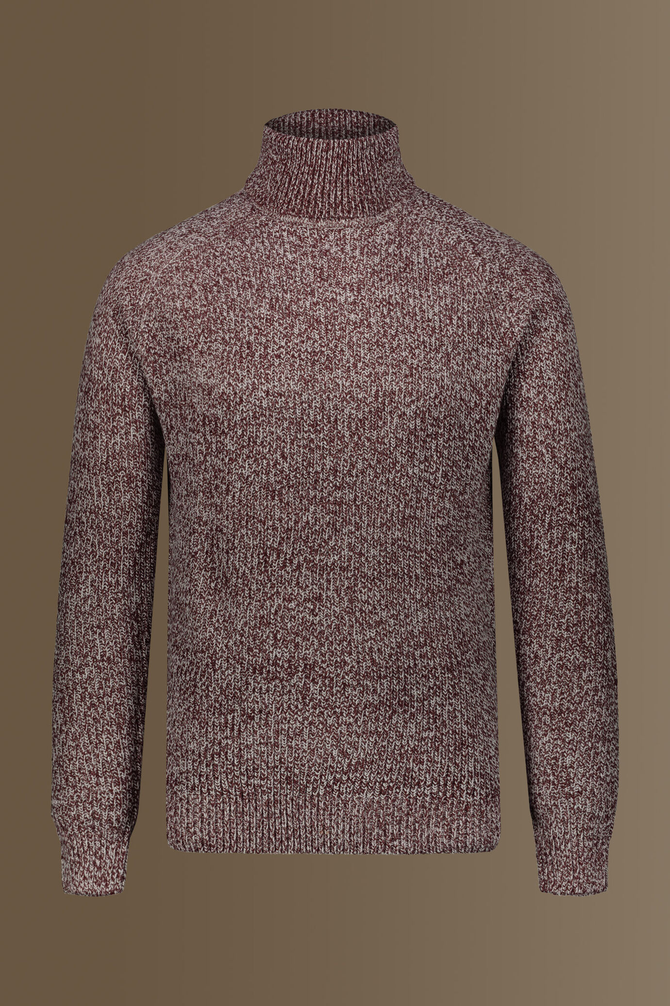 Turtle neck sweater wool blend English Rib image number 0