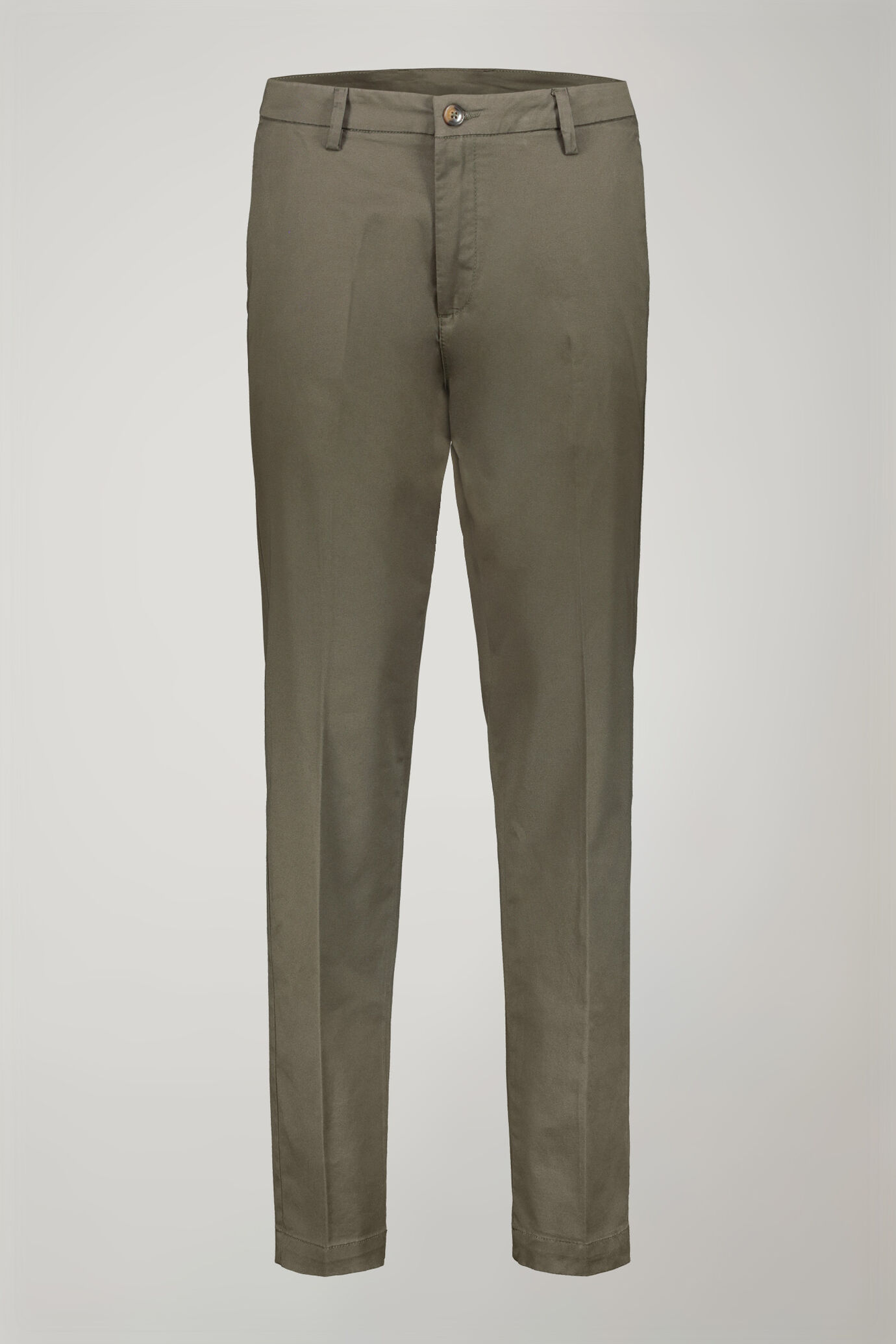 Pantalone chino uomo classico costruzione twill elasticizzato perfect fit image number 4