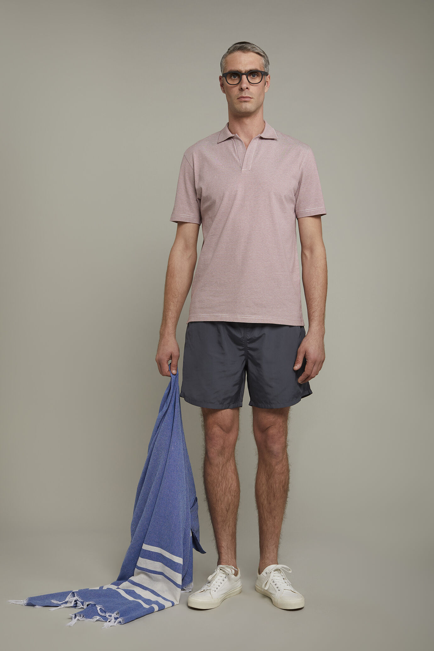 Einfarbige Herren-Badehose image number 0
