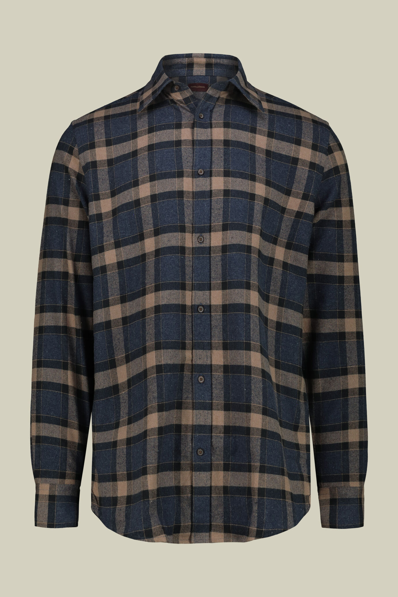 Camicia uomo casual tessuto in flanella a quadri comfort fit image number 4