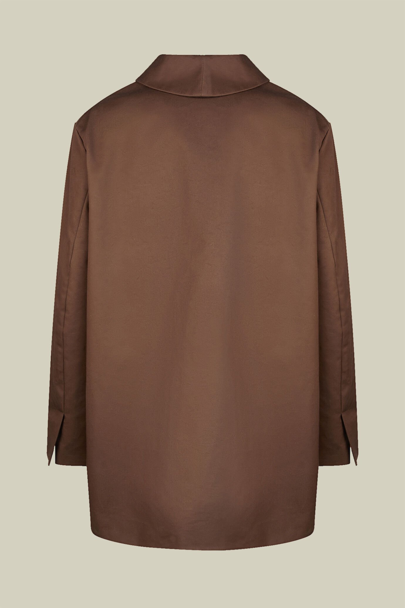 Pardessus pour femme, 100% coton, forme trapèze, coupe classique image number 1