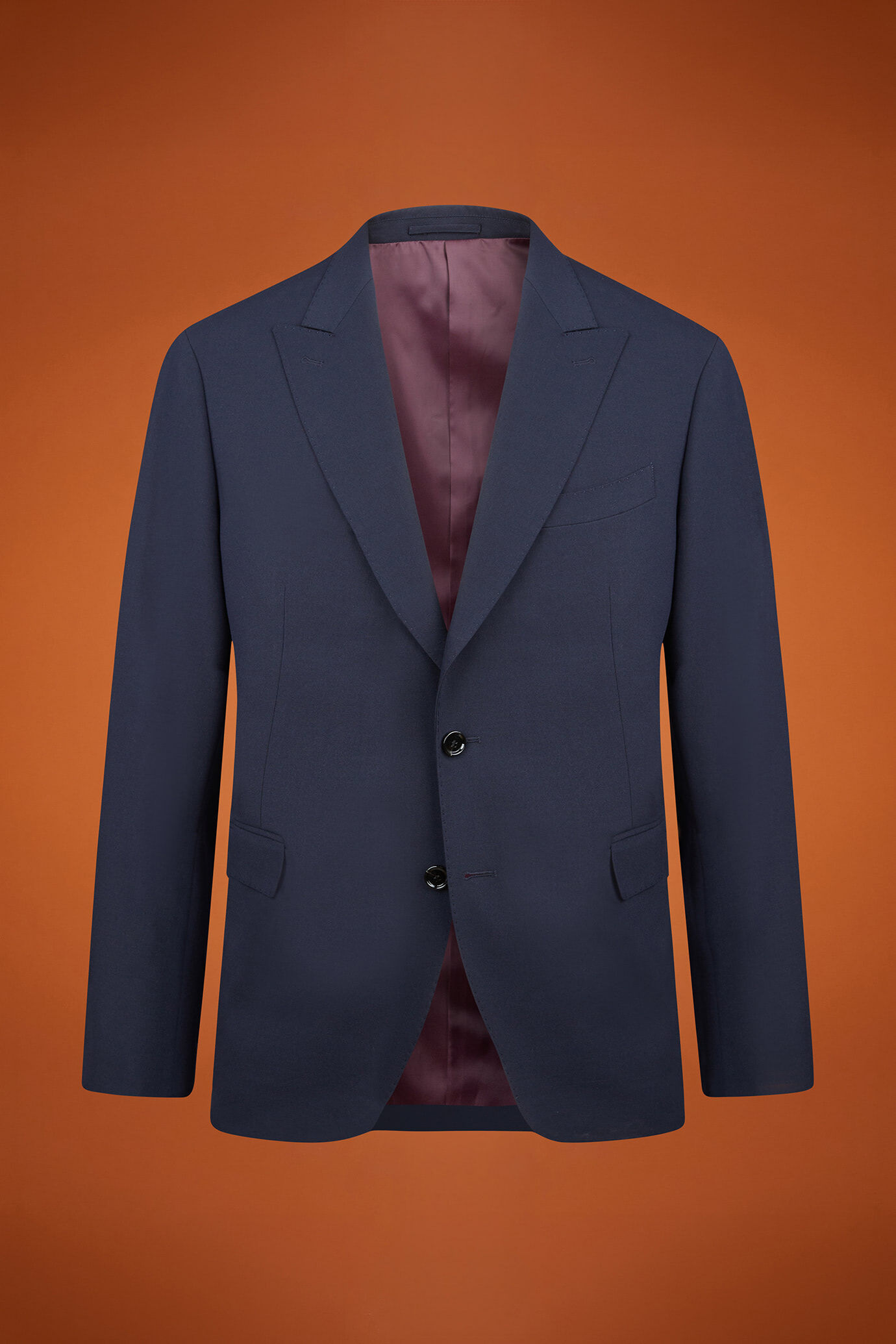 Abito uomo monopetto con tessuto unito regular fit image number 4