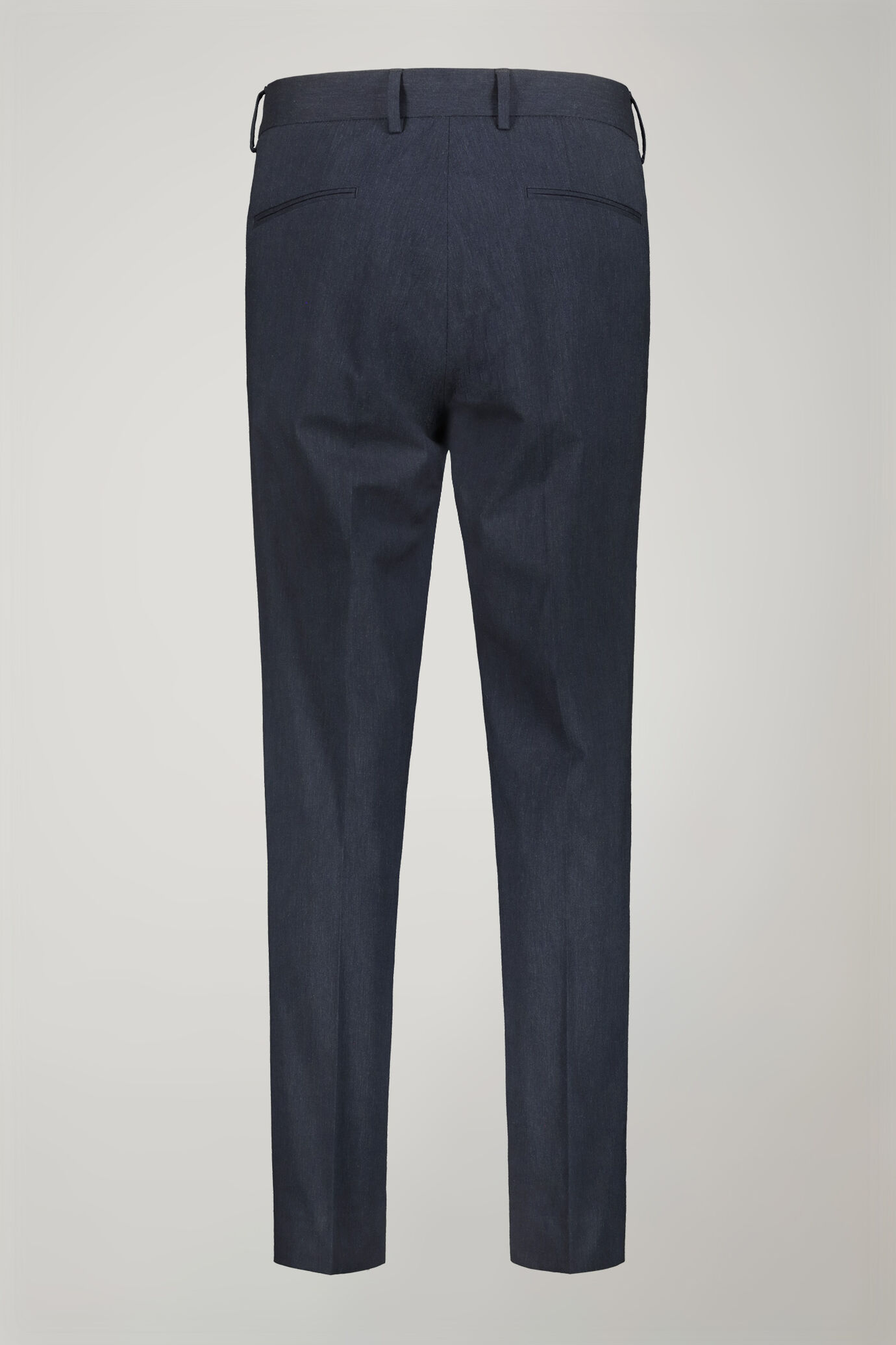 Pantalone classico uomo con doppia pince tessuto con effetto fiammato regular fit image number 5