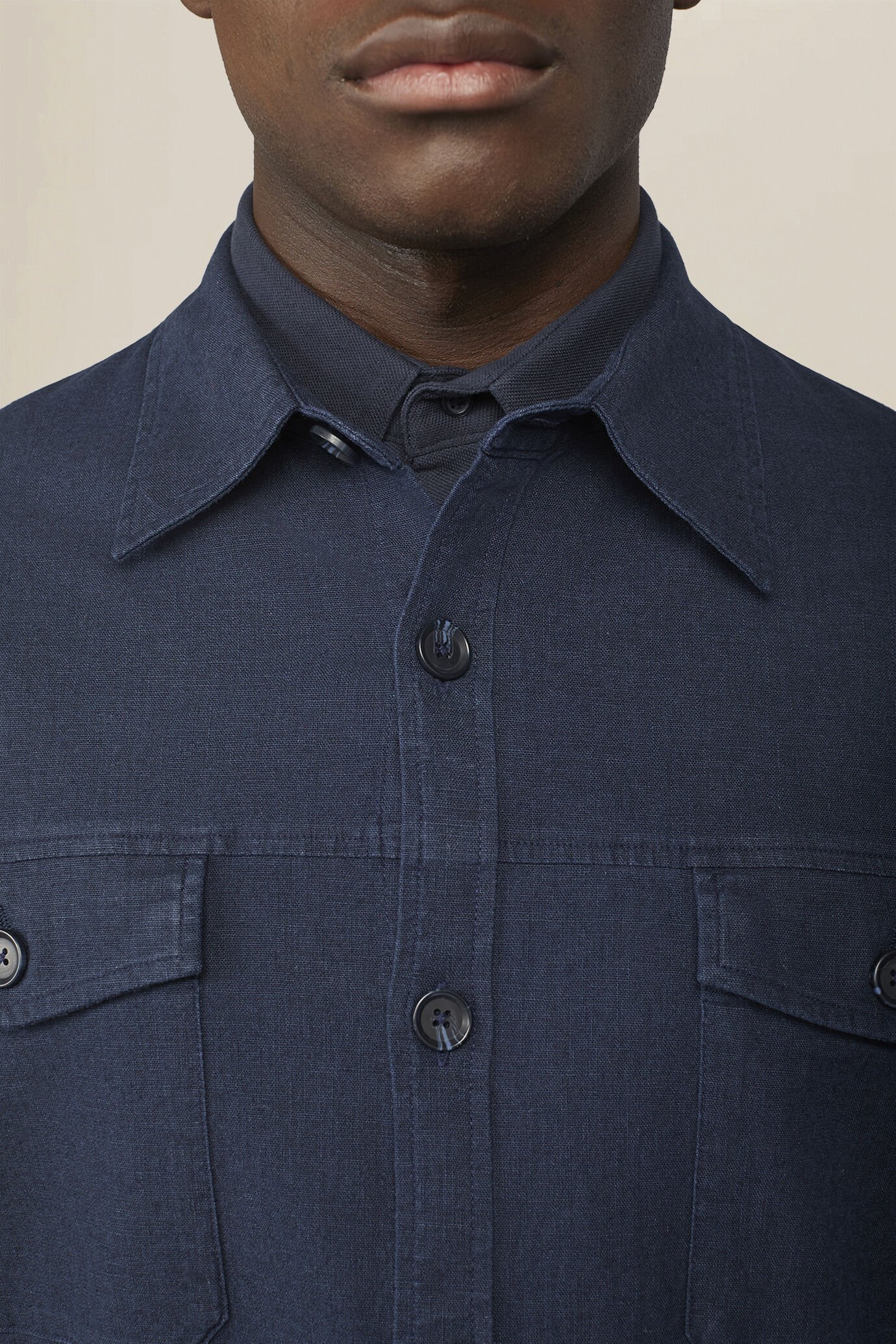 Ungef&uuml;tterte Herrenjacke aus Leinen-Baumwoll-Mischgewebe image number 2