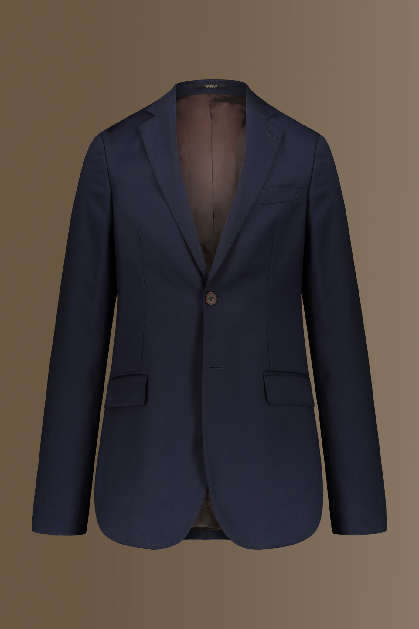 Single-breasted solid color travel suit image number 5