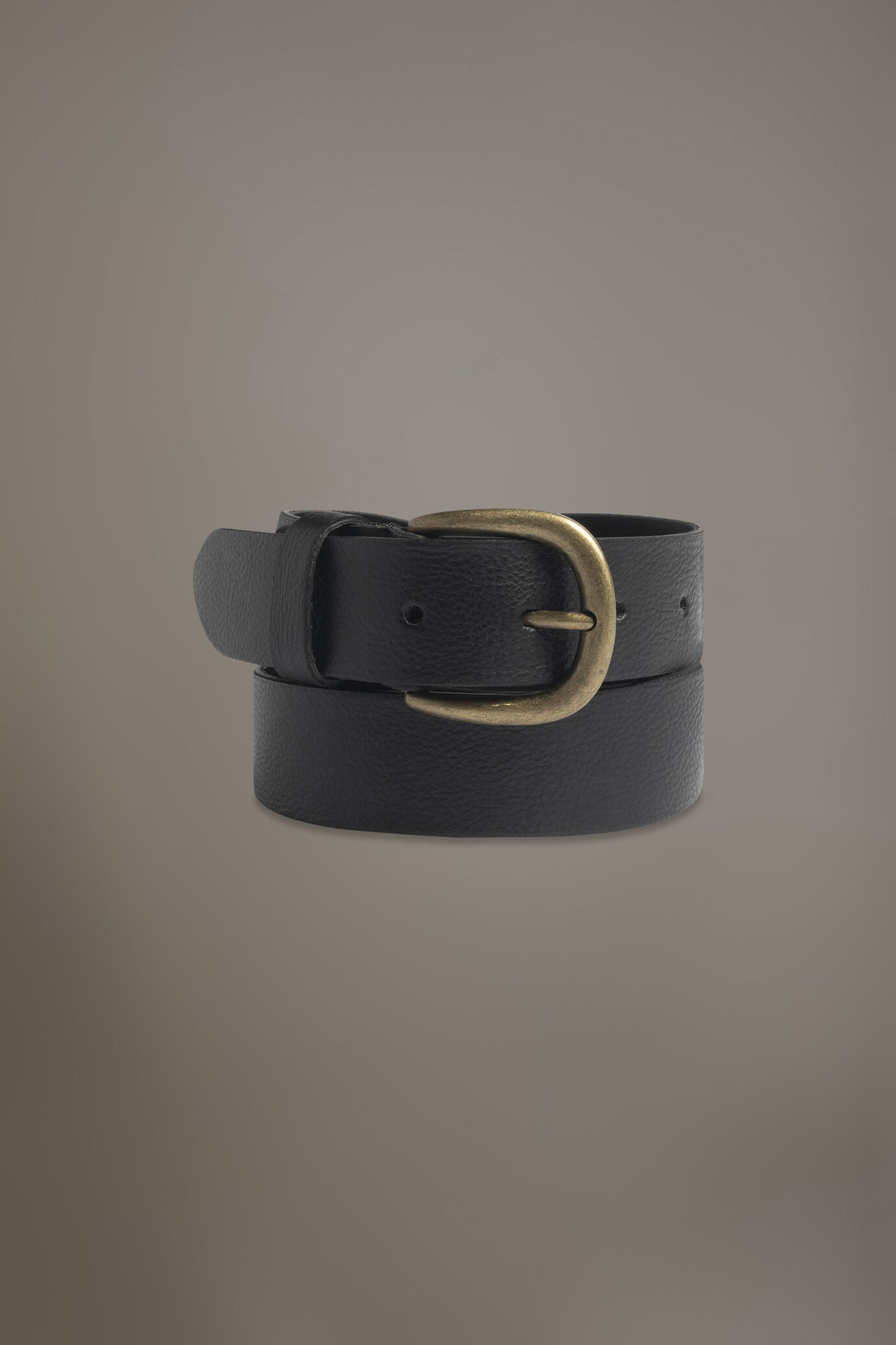 Cintura rivestita in pelle martellata made in Italy image number 0