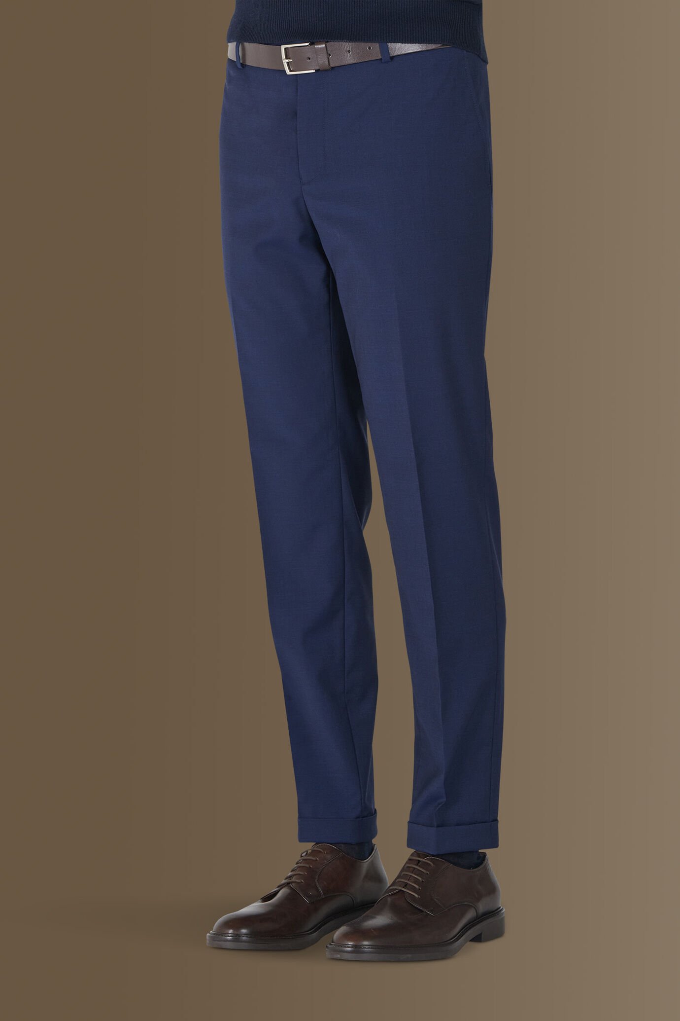 Single breasted suit trousers with turn up image number 4