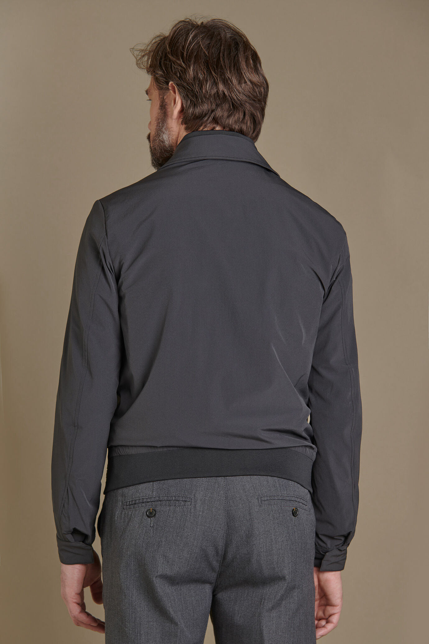 Waterproof sailor jacket with zip image number 3