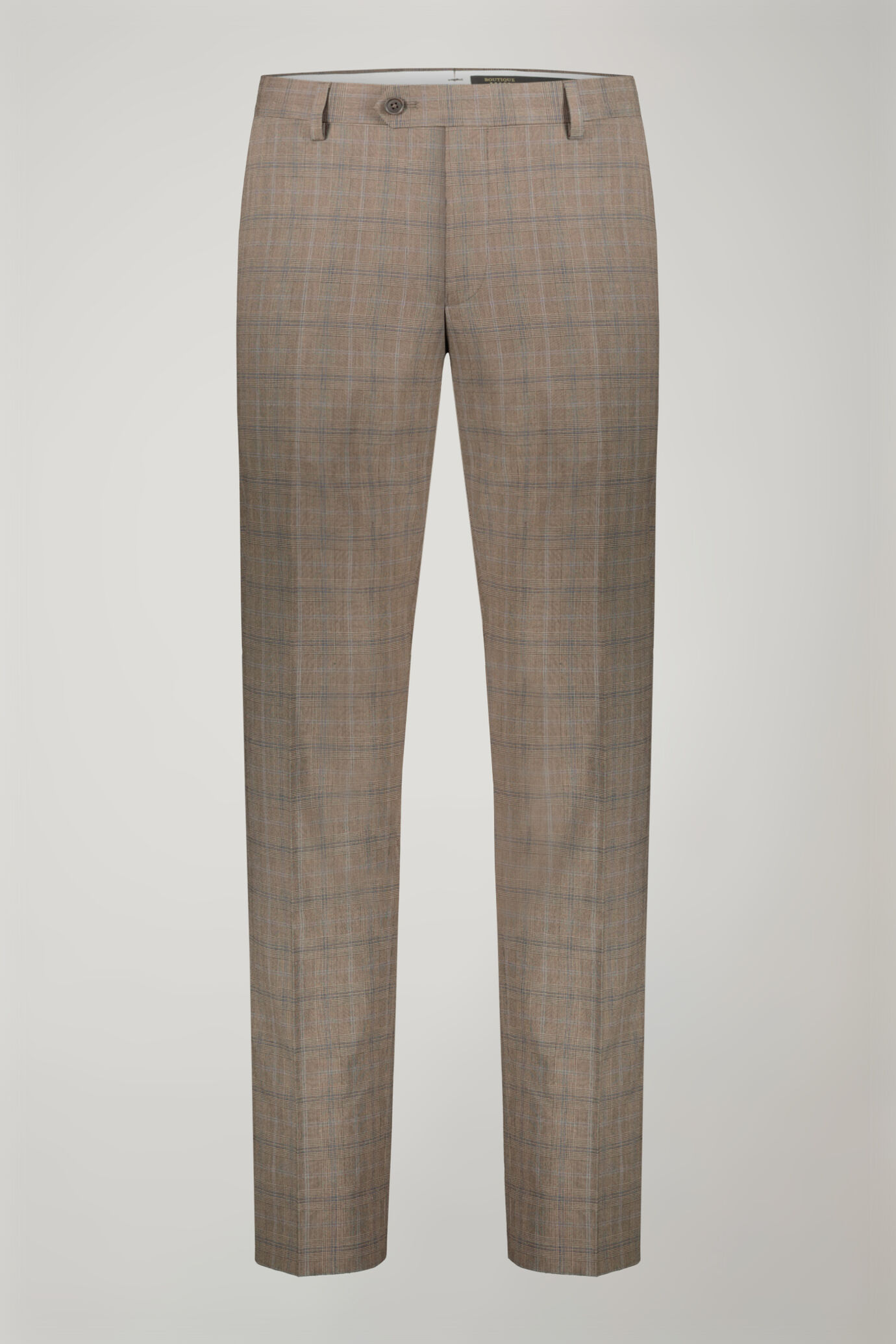 Einreihiger Prinz-von-Wales-Anzug aus Stretchmaterial image number 6