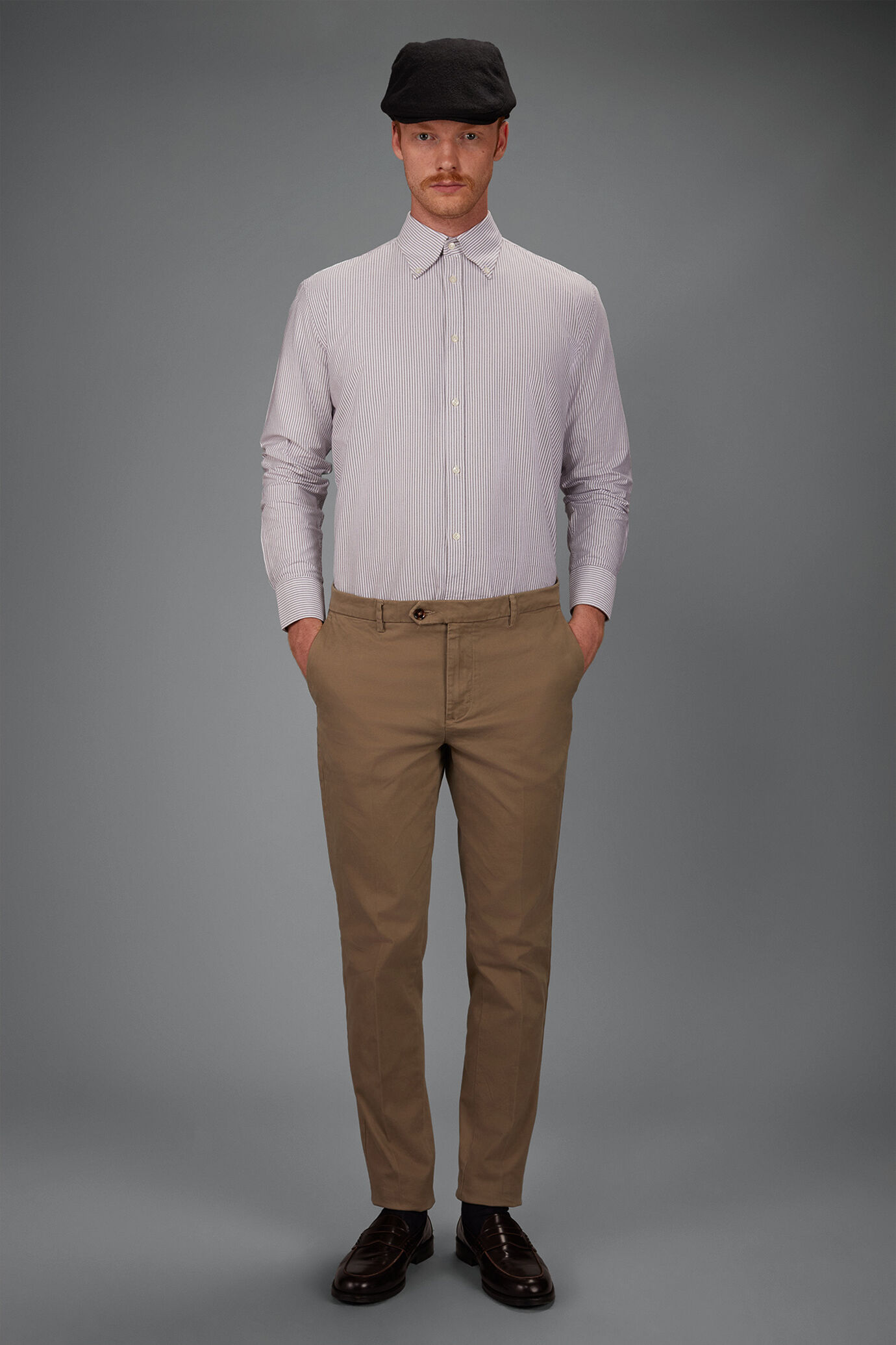 Men&rsquo;s 100% cotton Oxford button-down shirt image number 0