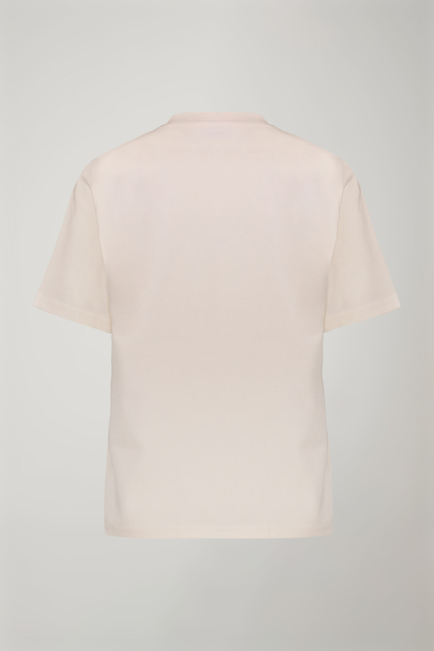 T-Shirt donna scollo a v 100% cotone regular fit image number 5