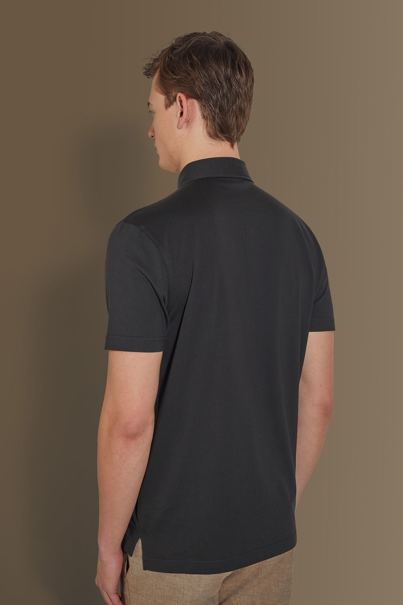 Polo manica corta uomo 100% cotone supima image number 2