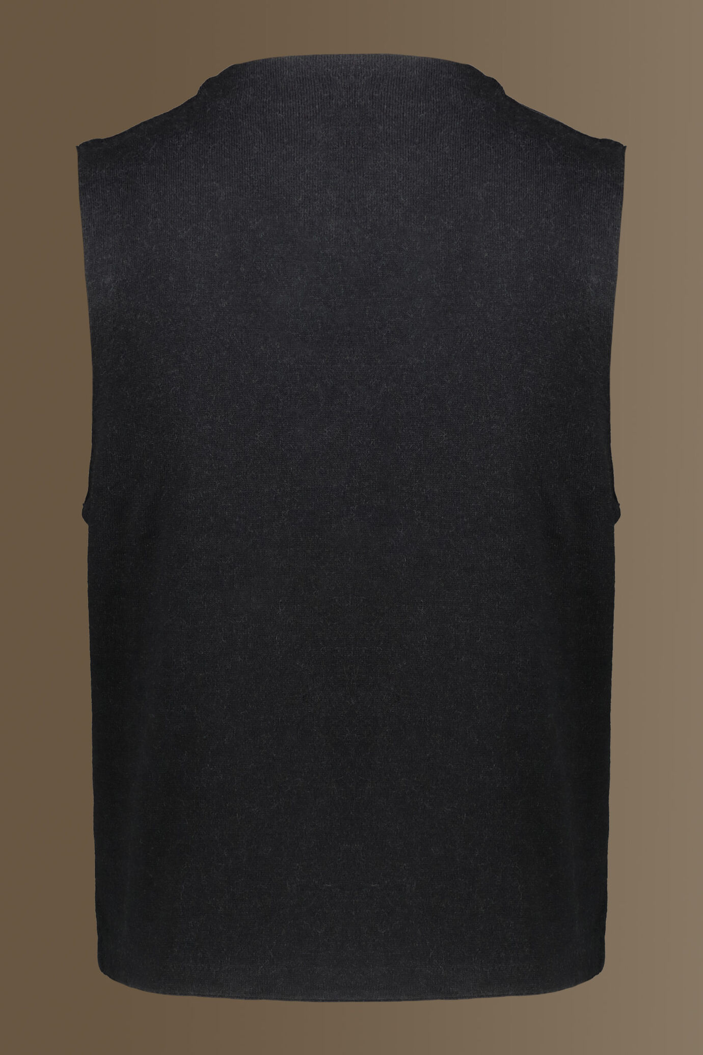 Gilet monopetto in maglia misto lana e cotone image number 1