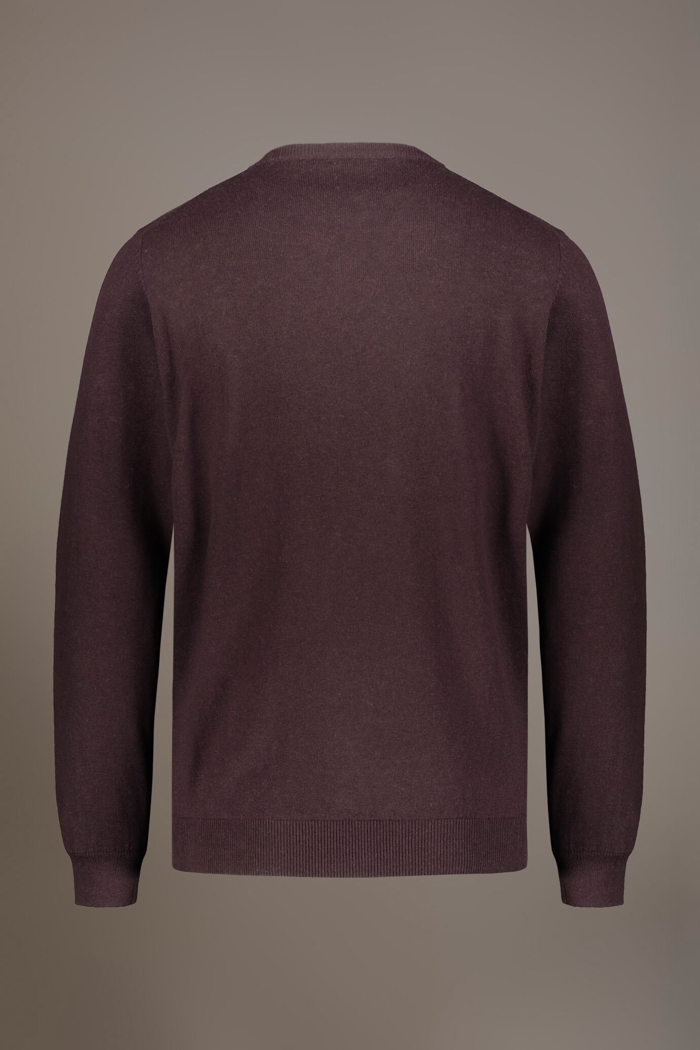 Maglia scollo a V misto lana image number 5