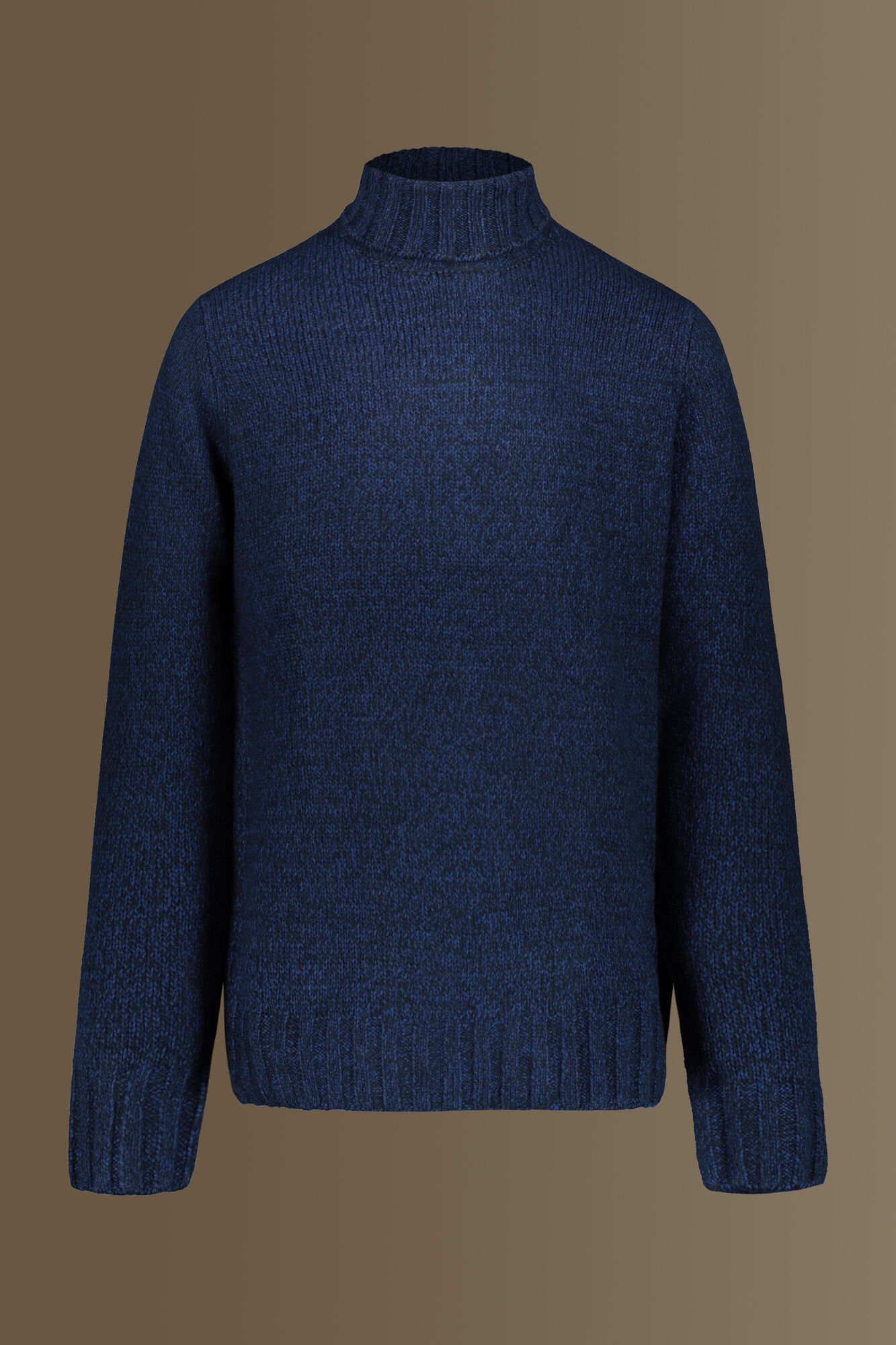 KENSINGTON EASTSIDE Maglione Uomo Collo Alto Con Zip | Blu Navy | Cotone Morbido