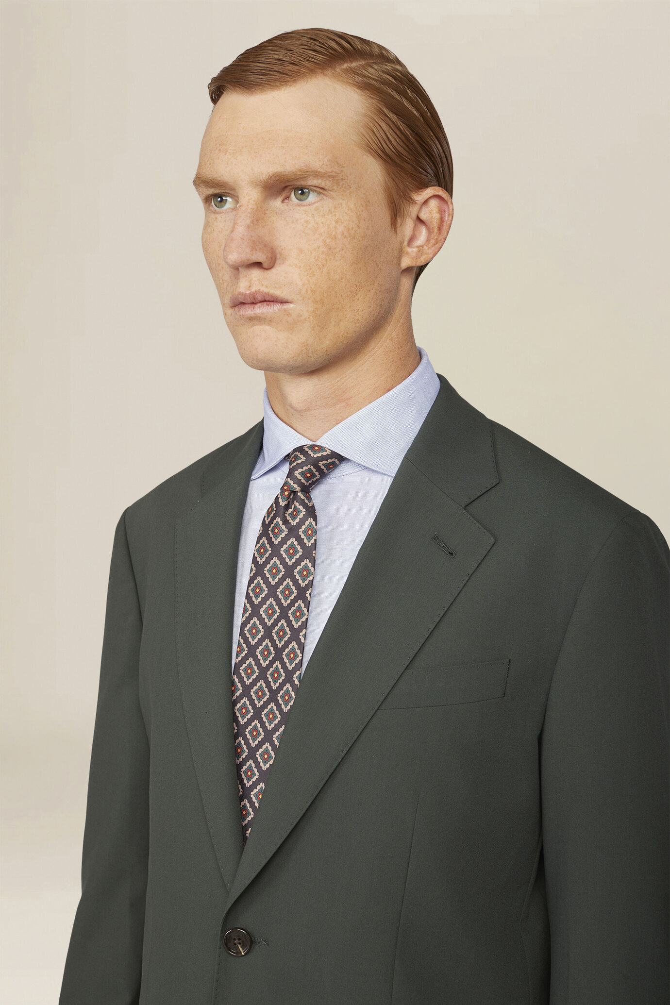 Plain men's suit, regular fit image number 2