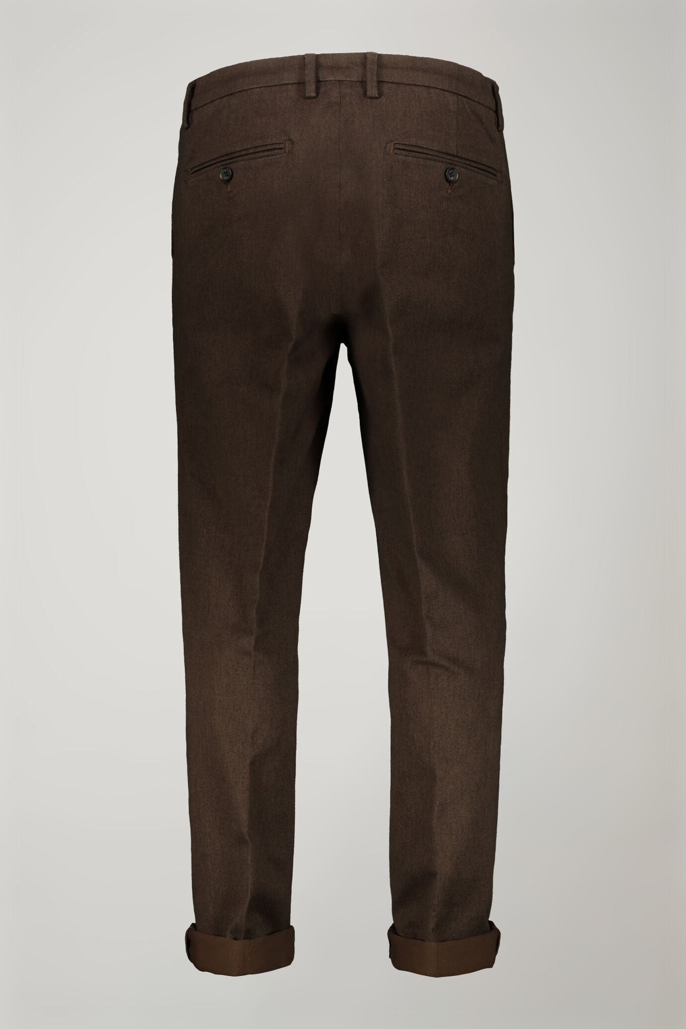 Men's chino pants cotton fabric hand wool cavalry twill image number 1