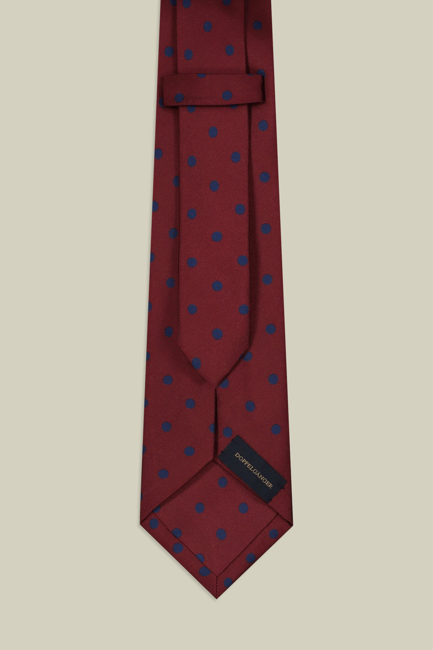 Men's polka dot silk tie image number 2