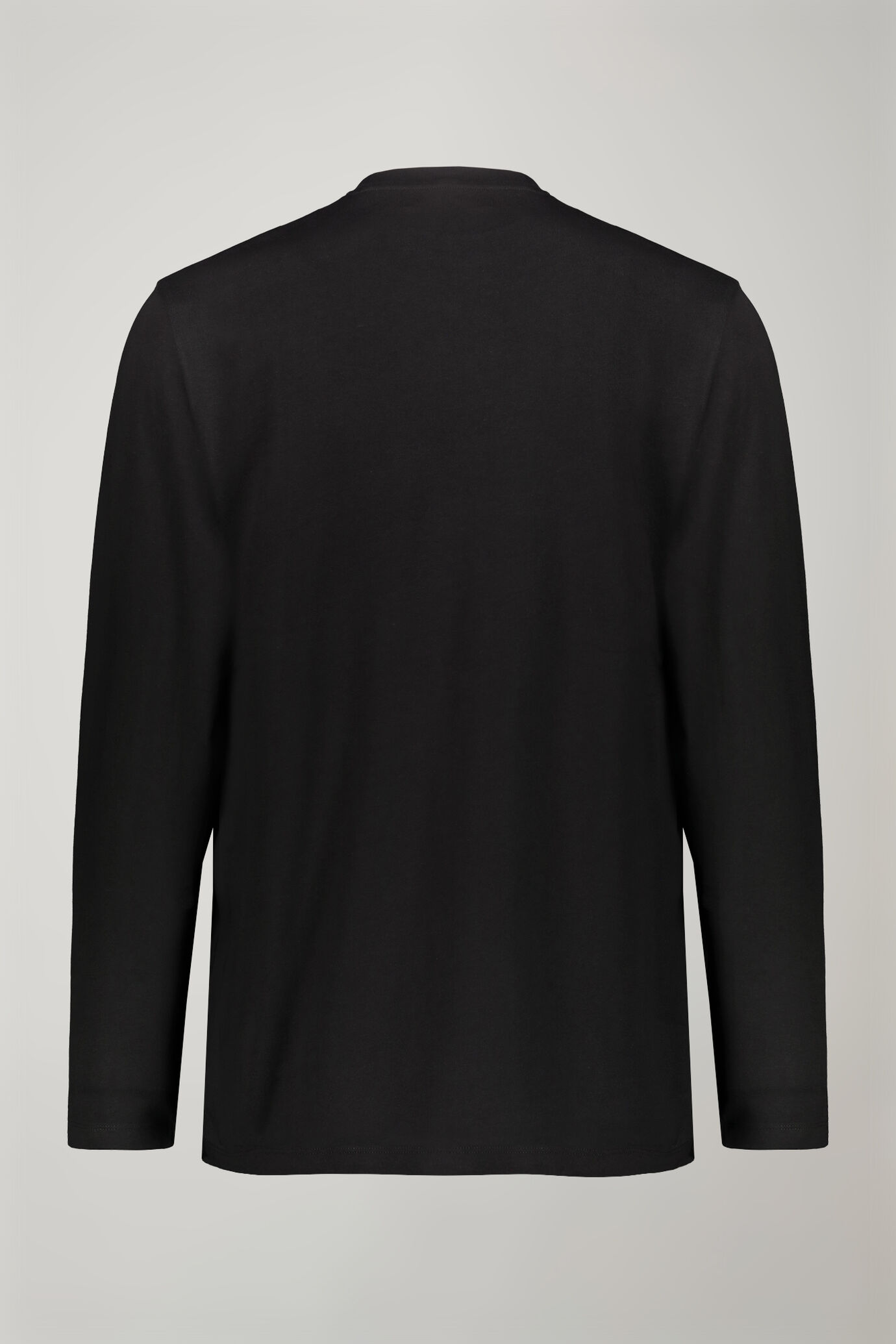 Herren-T-Shirt mit Rundhalsausschnitt und langen Ärmeln aus 100 % Baumwolle in normaler Passform image number 5