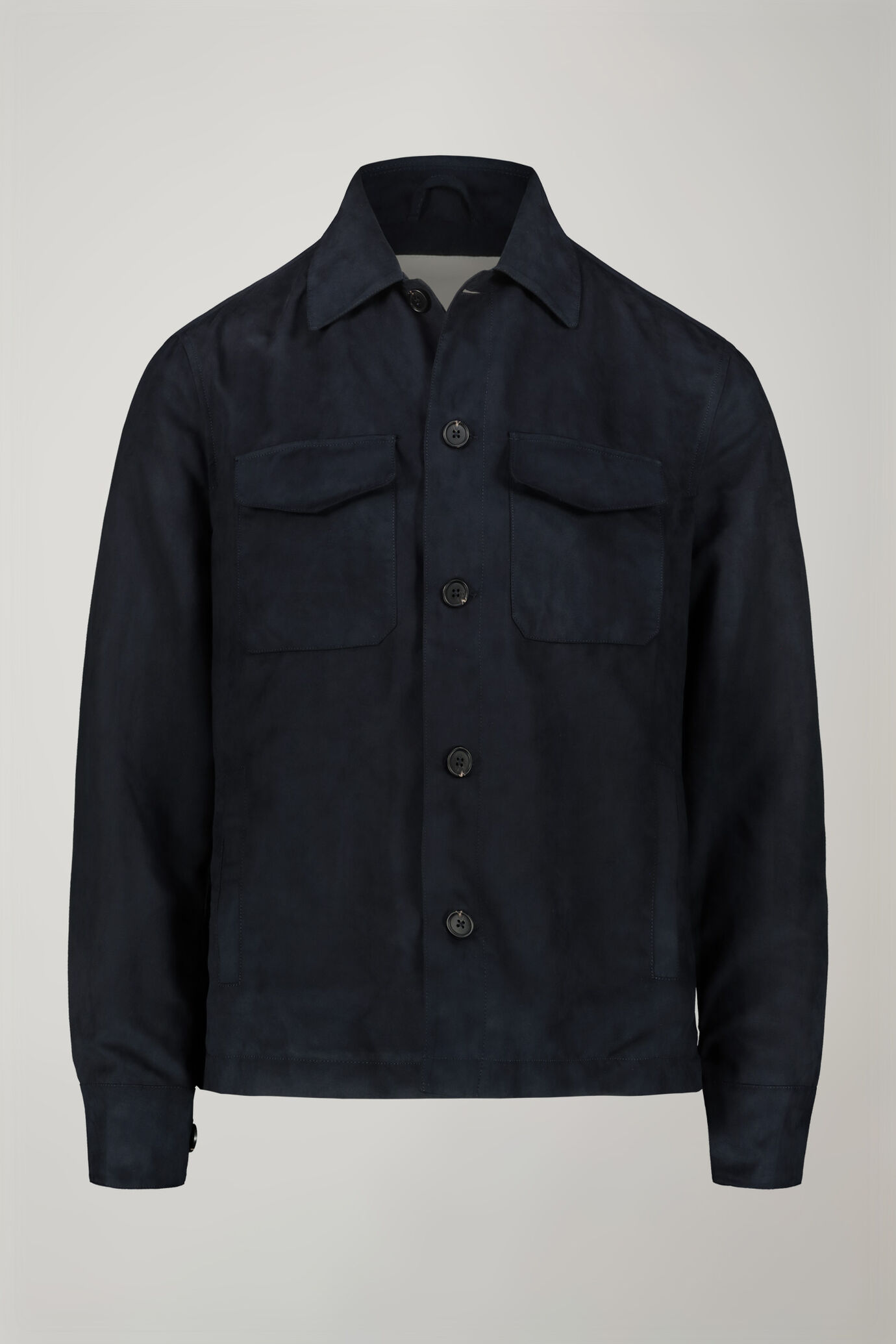 Men's jacket with suede-like fabric regular fit image number 4