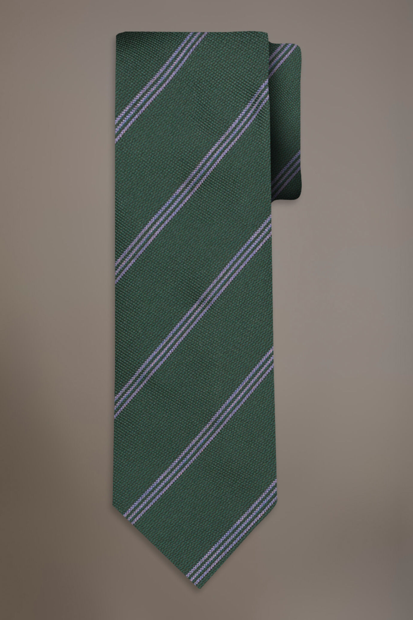 Bamboo blend tie regimental design image number 0