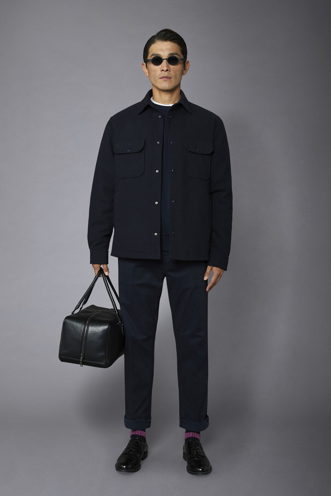 Pantalone uomo 5 tasche tessuto twill lavato regular fit image number 0
